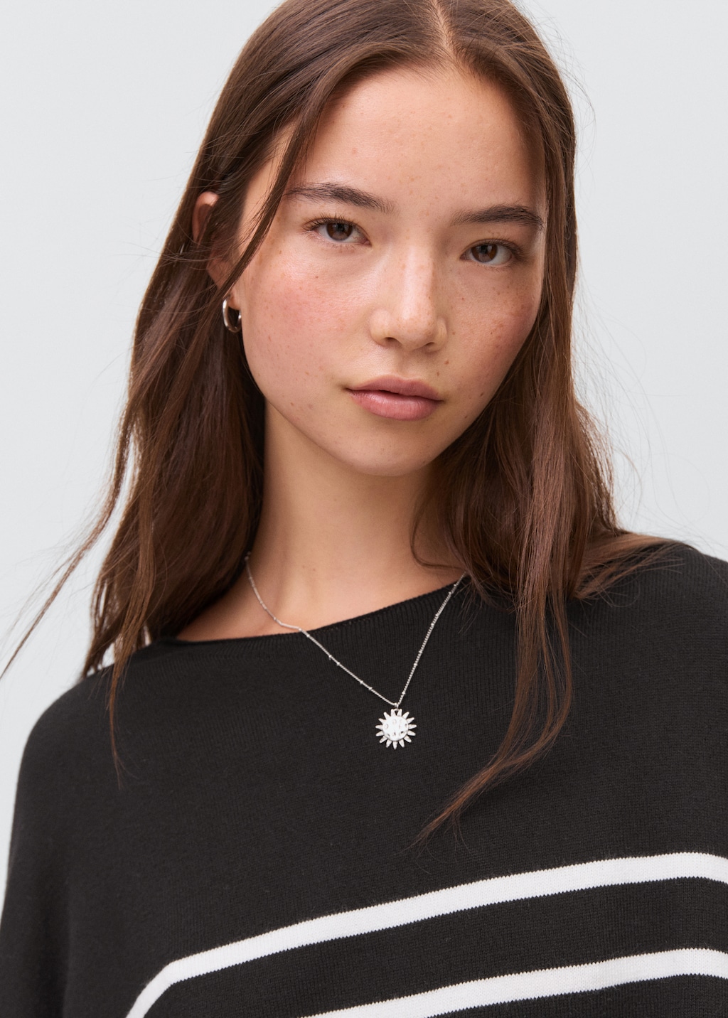 Knit striped sweater