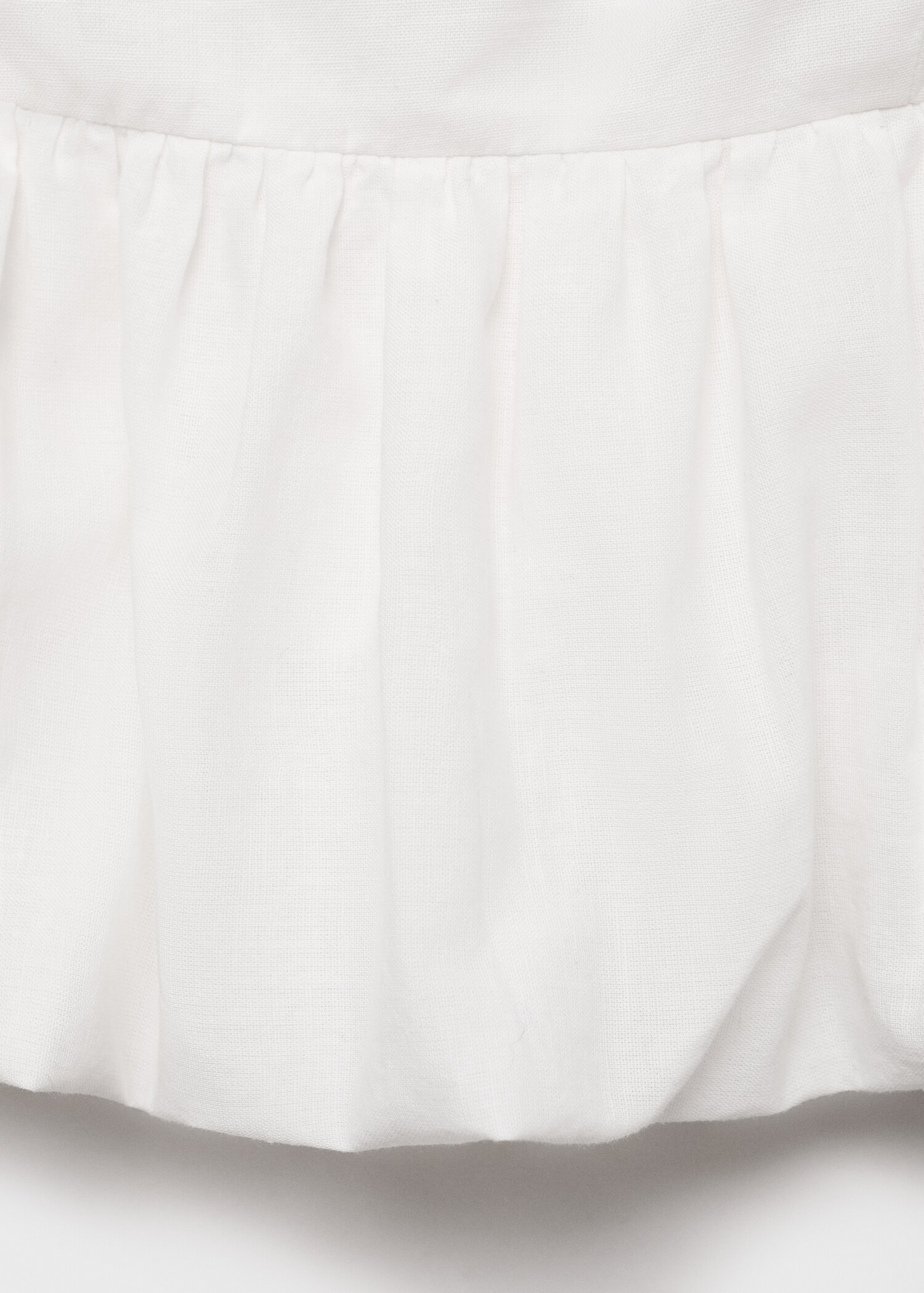 Puffed strapless top - Details of the article 0