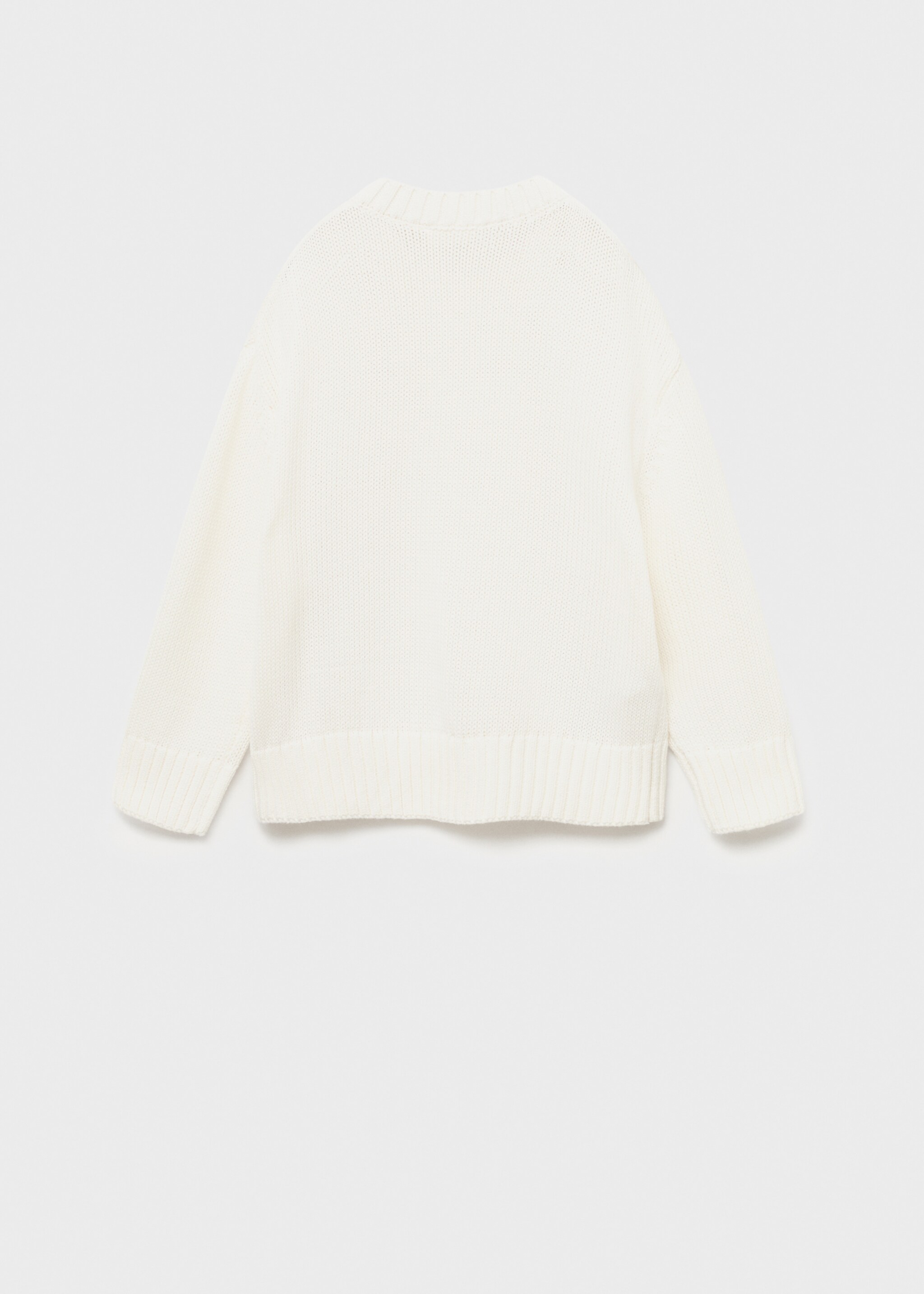 Long-sleeve knitted sweater - Reverse of the article