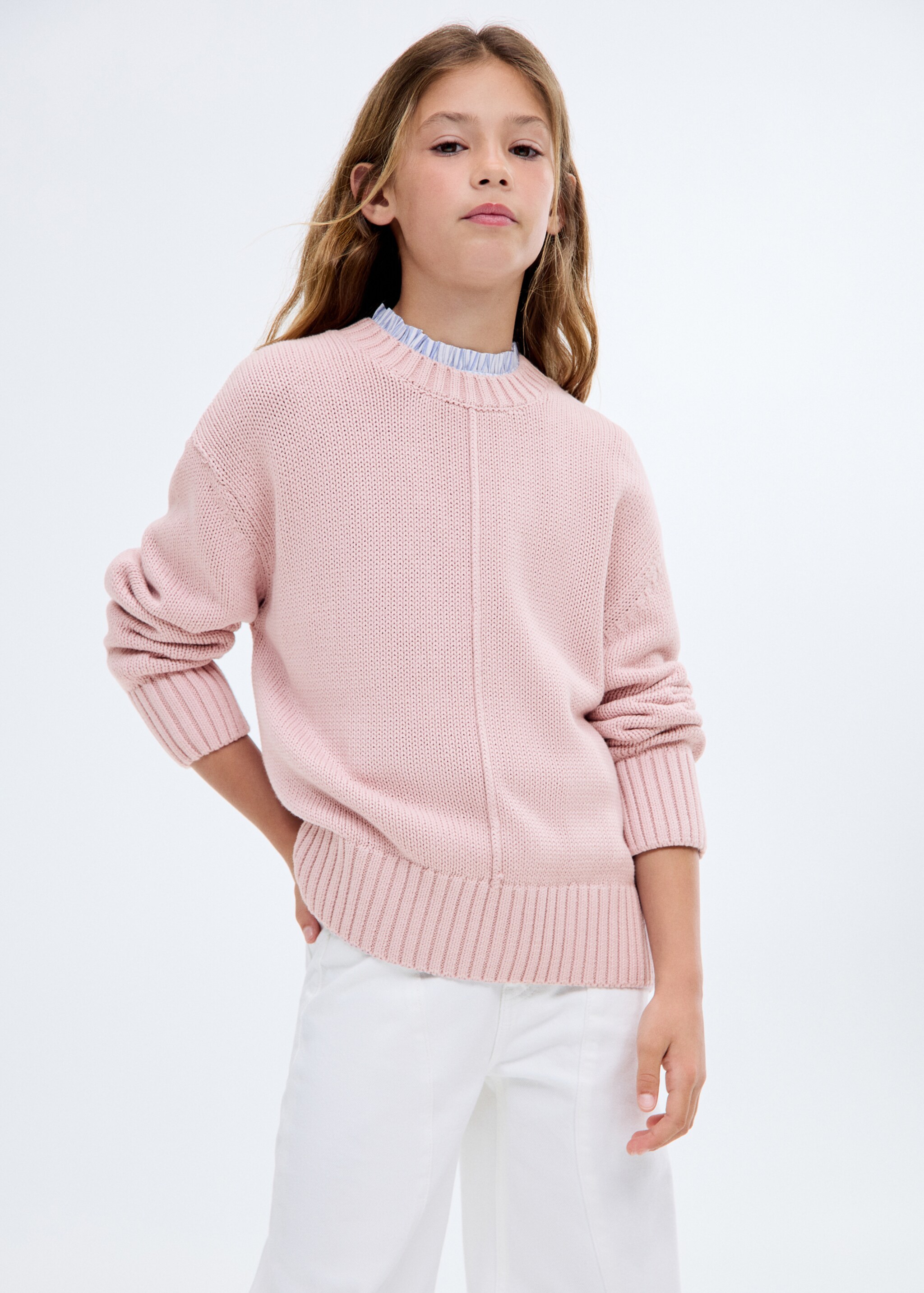 Long-sleeve knitted sweater - Medium plane
