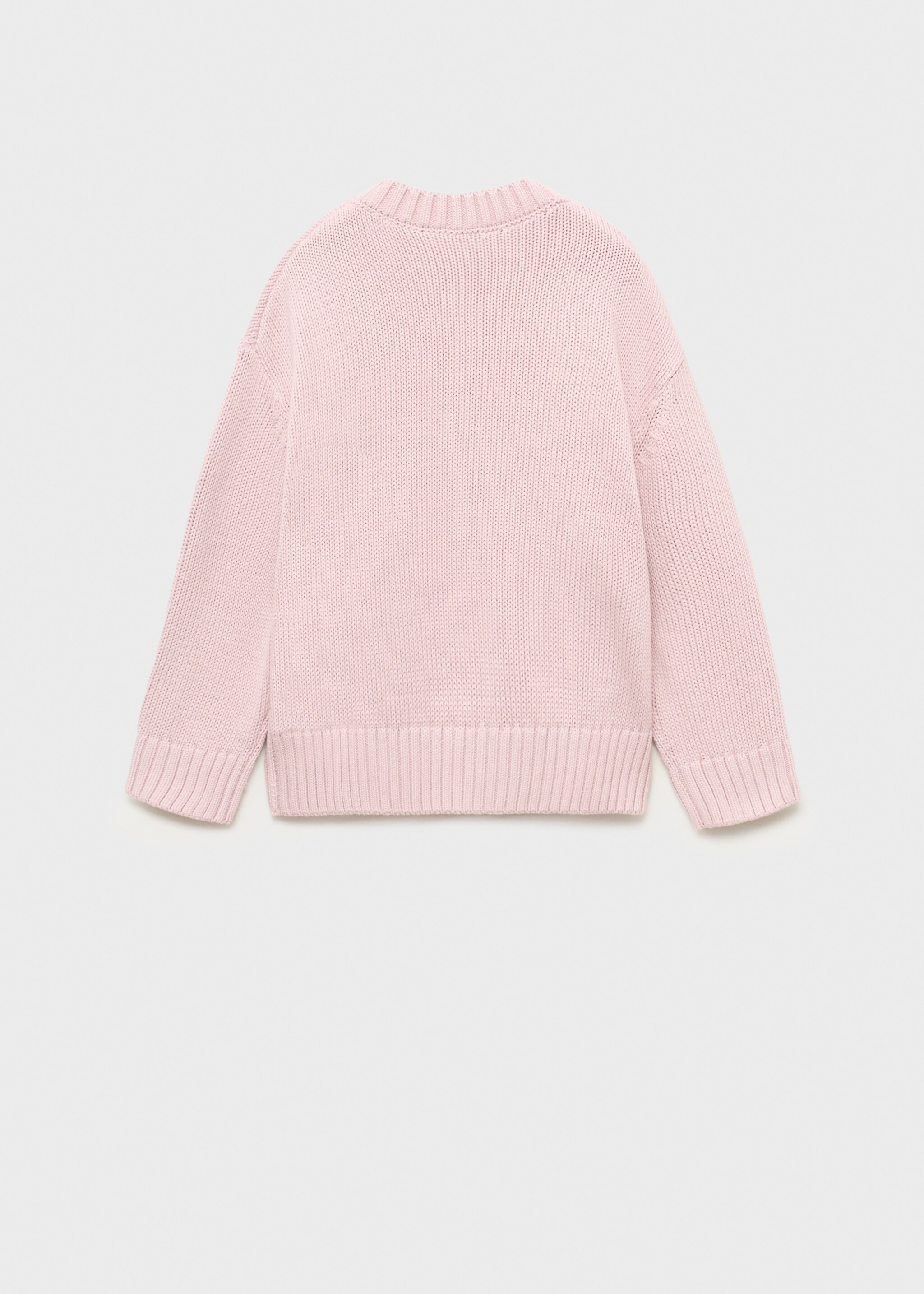 Long-sleeve knitted sweater - Reverse of the article