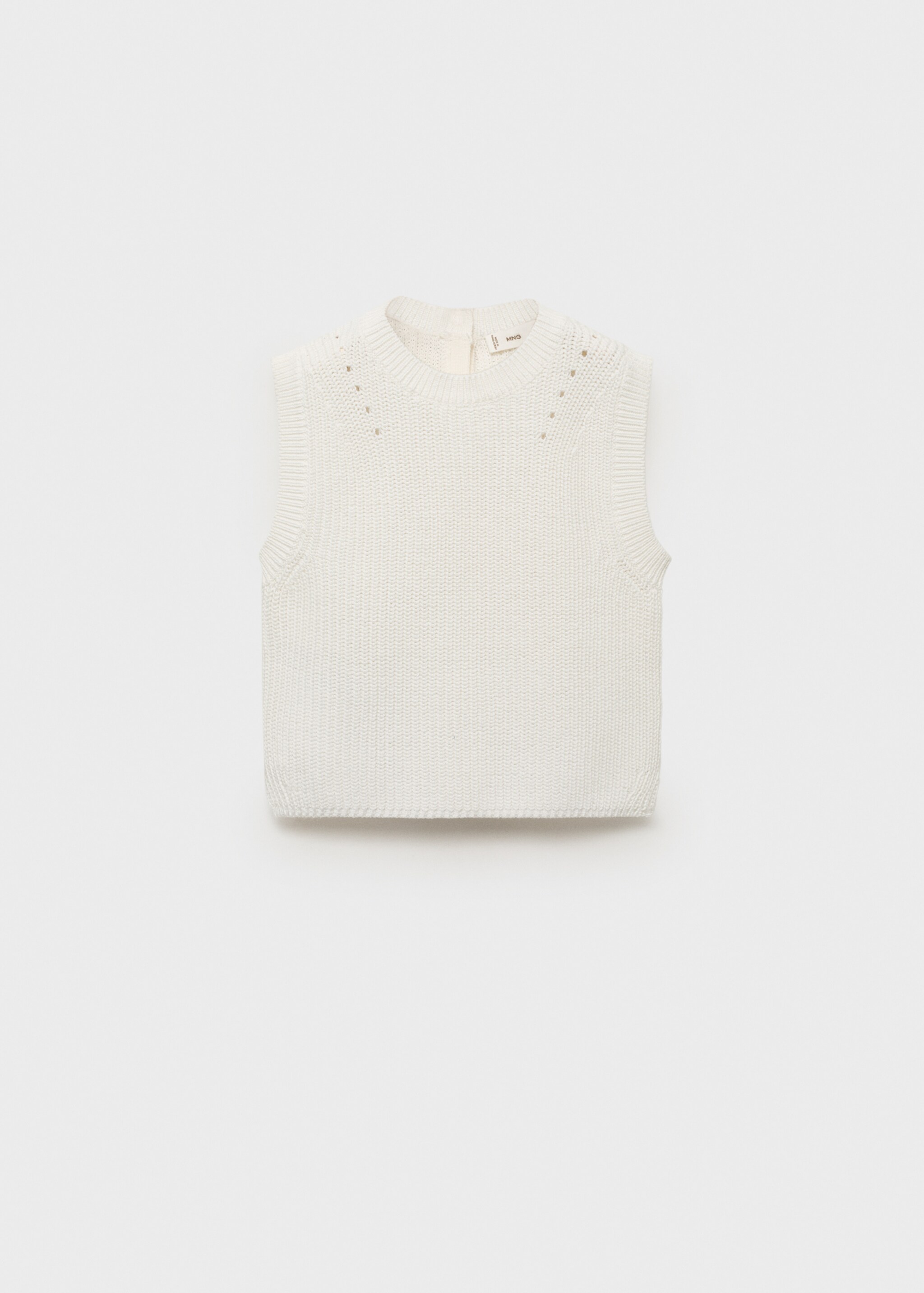 Knitted cotton gilet - Article without model