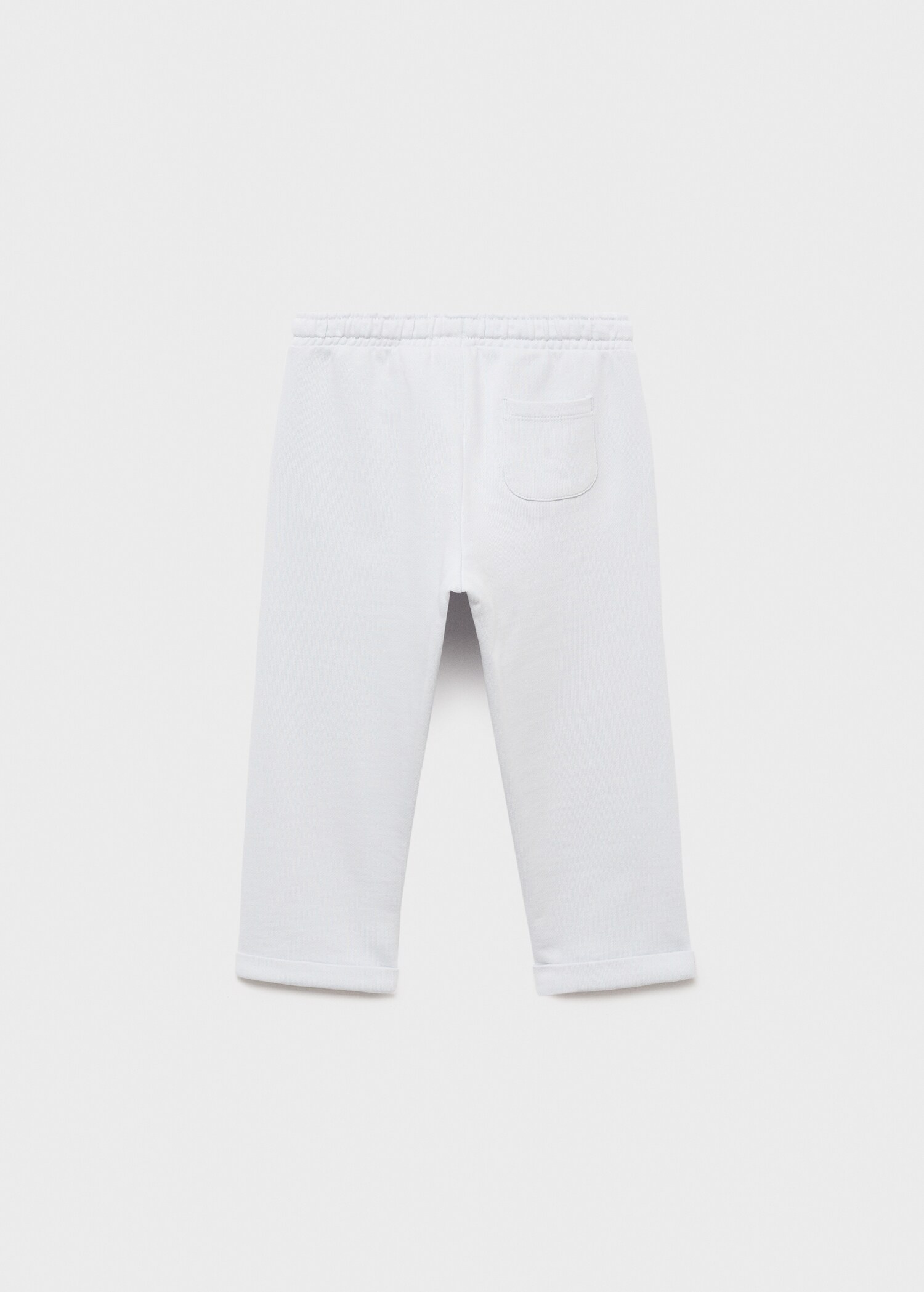 Baumwoll-Jogger Pants mit Kordelzug - Rückseite des Artikels