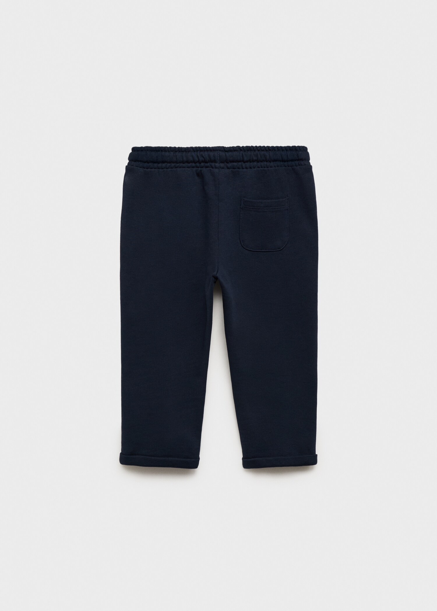 Baumwoll-Jogger Pants mit Kordelzug - Rückseite des Artikels