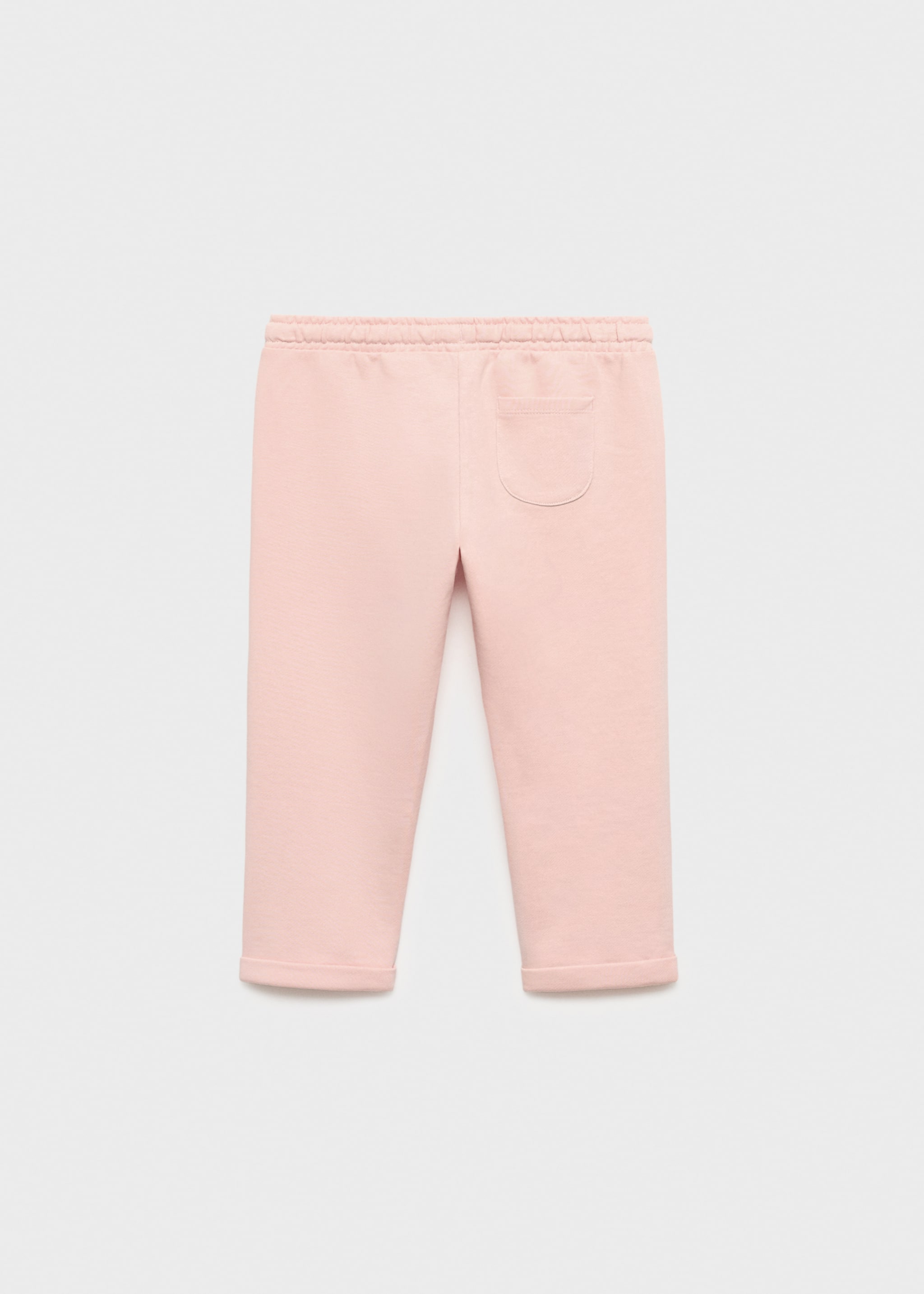 Baumwoll-Jogger Pants mit Kordelzug - Rückseite des Artikels