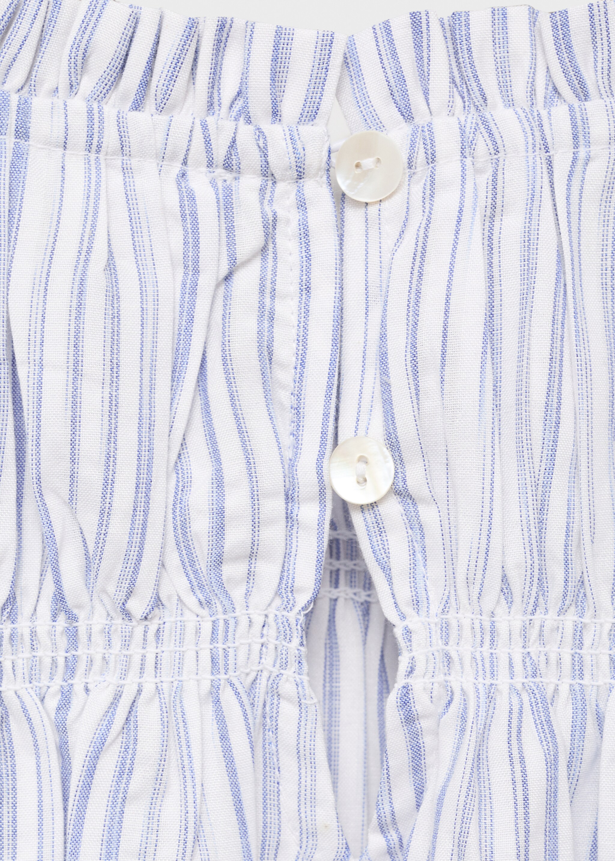 Striped cotton blouse - Details of the article 0