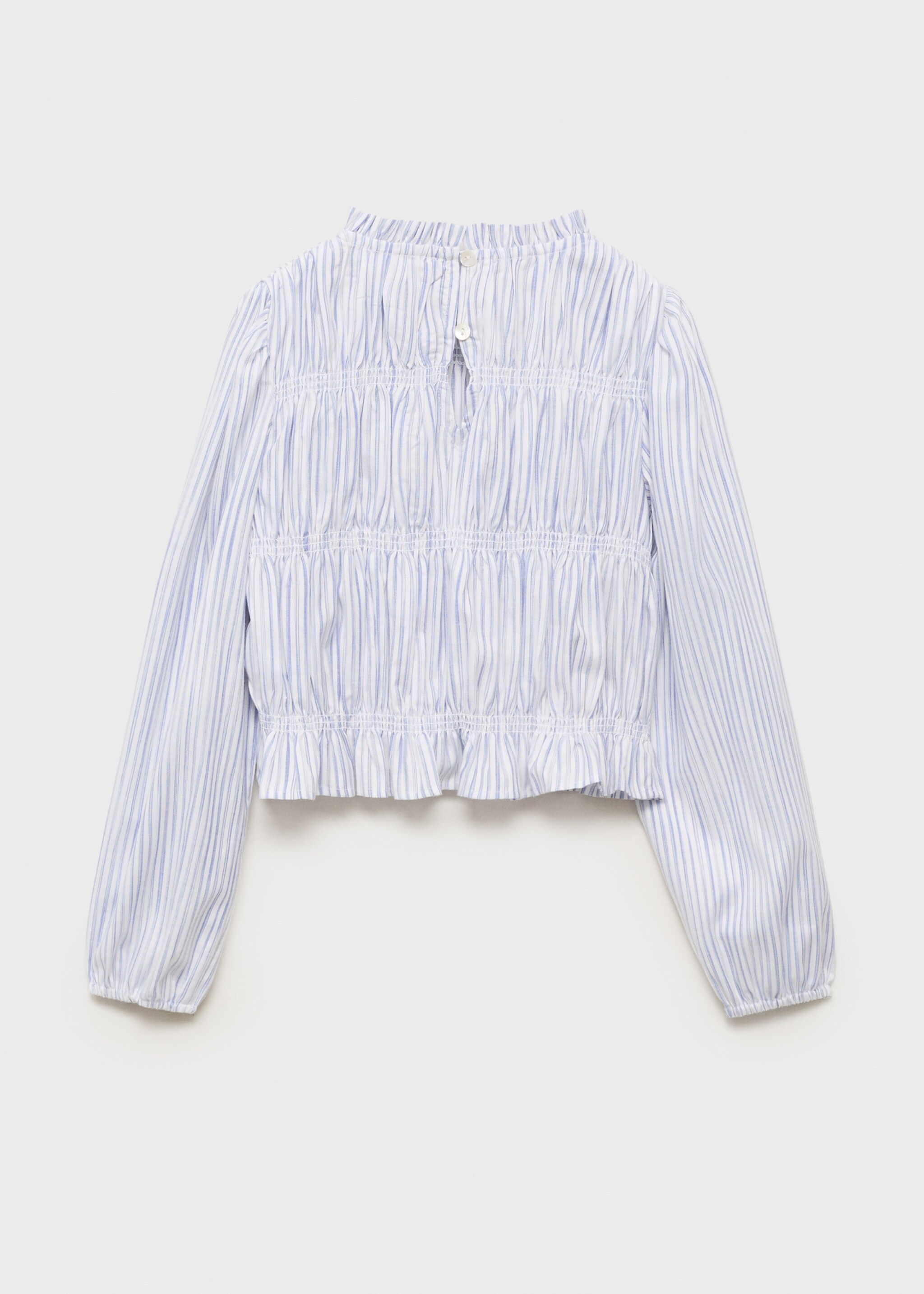Striped cotton blouse - Reverse of the article