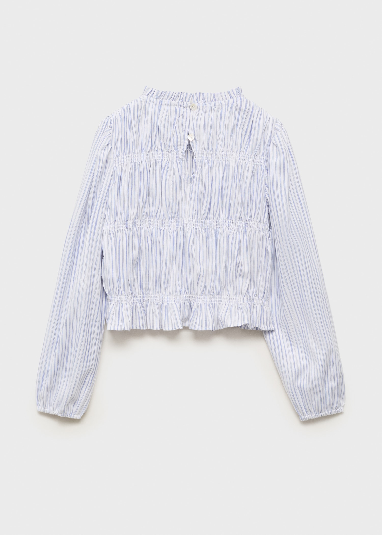 Striped cotton blouse - Reverse of the article