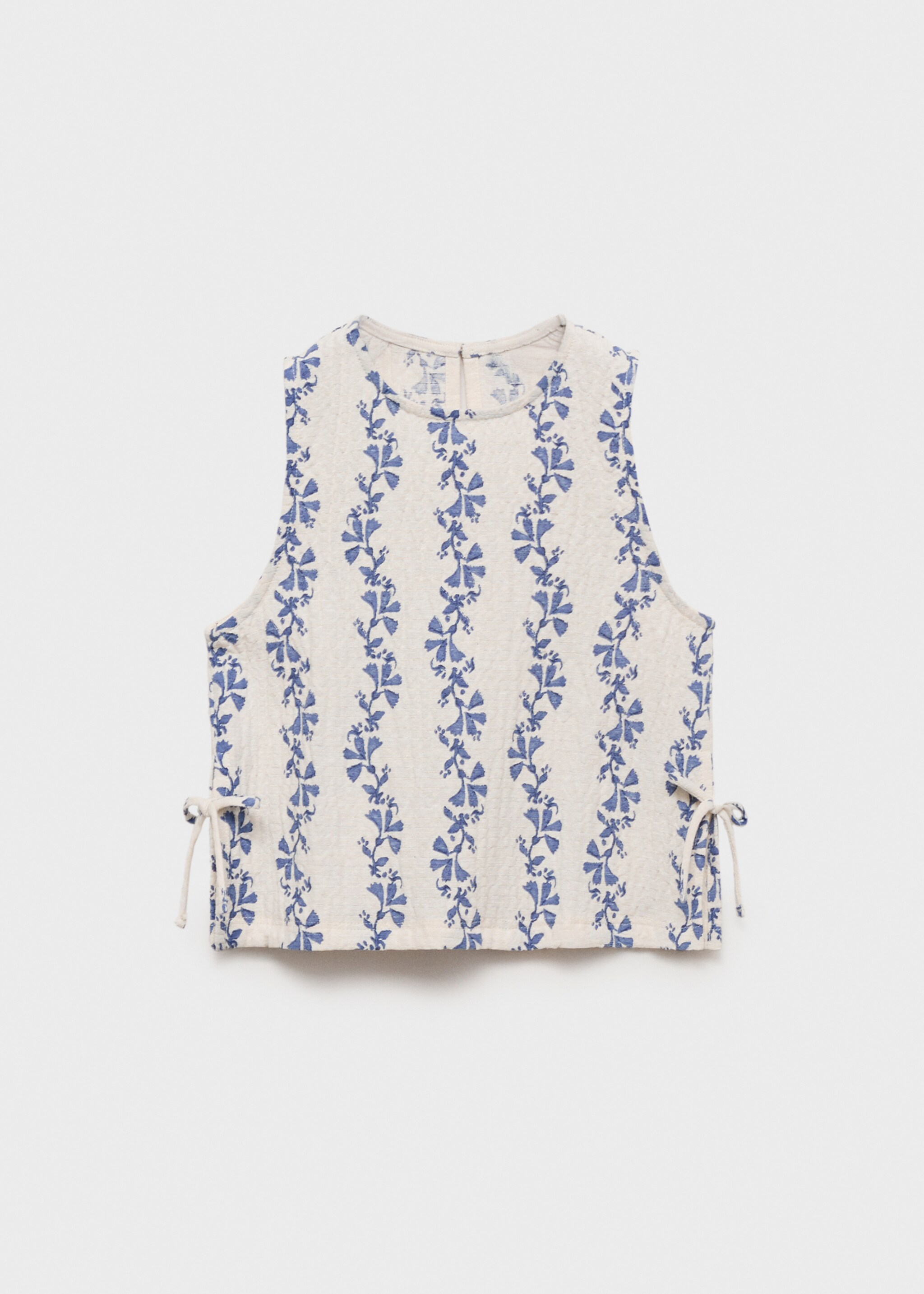 Printed bow blouse - Article without model