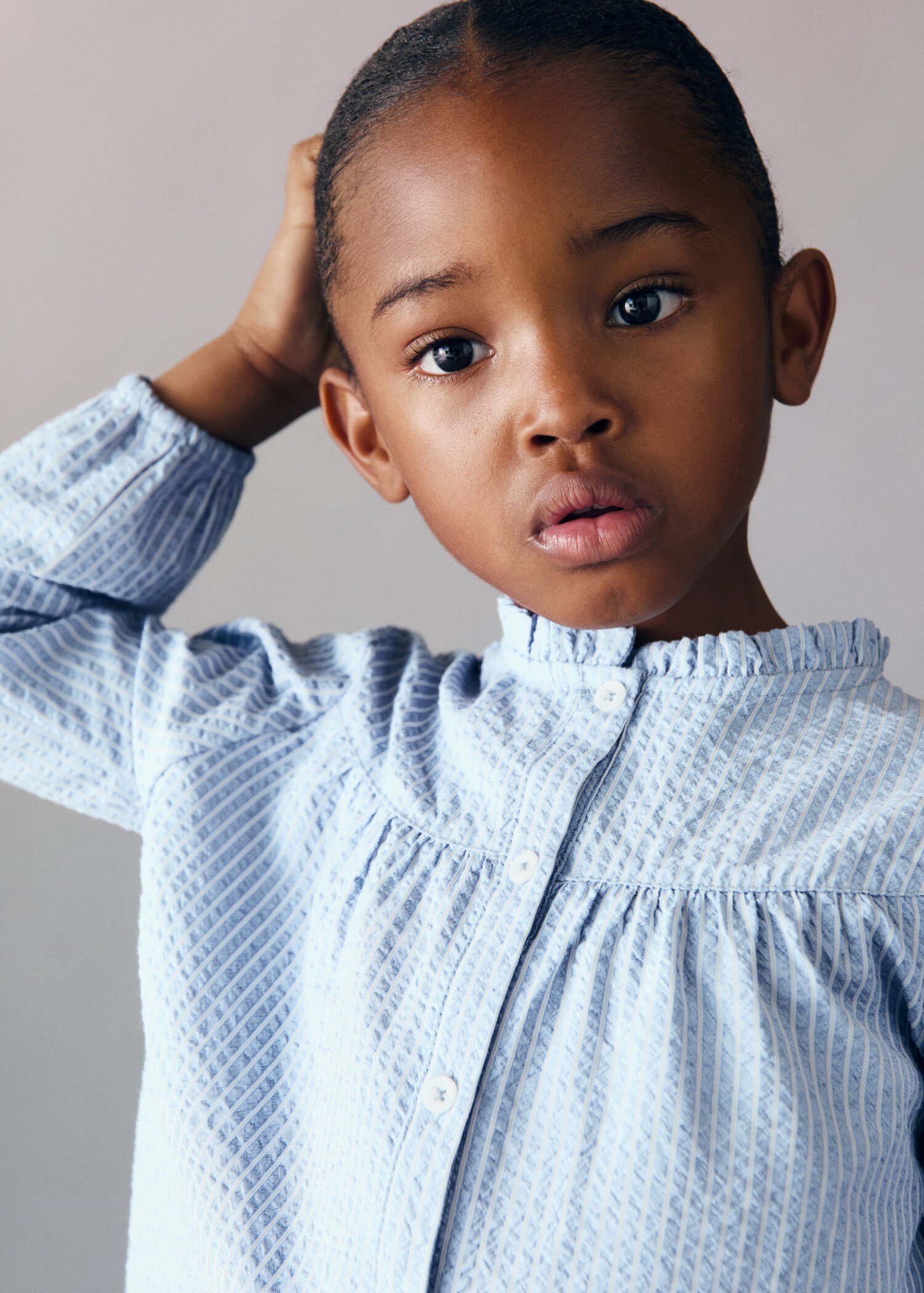 Striped cotton blouse - Details of the article 1