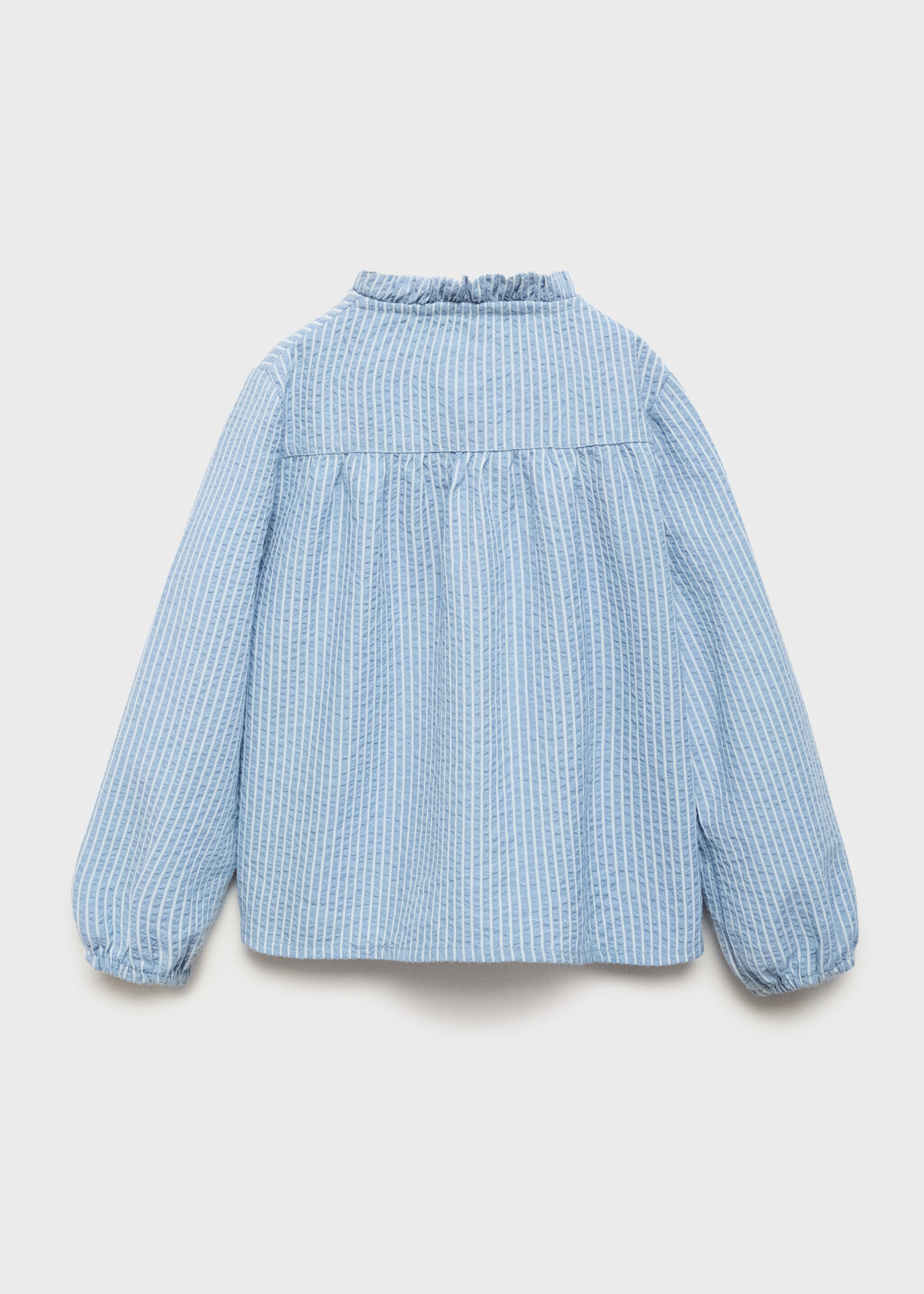 Striped cotton blouse - Reverse of the article
