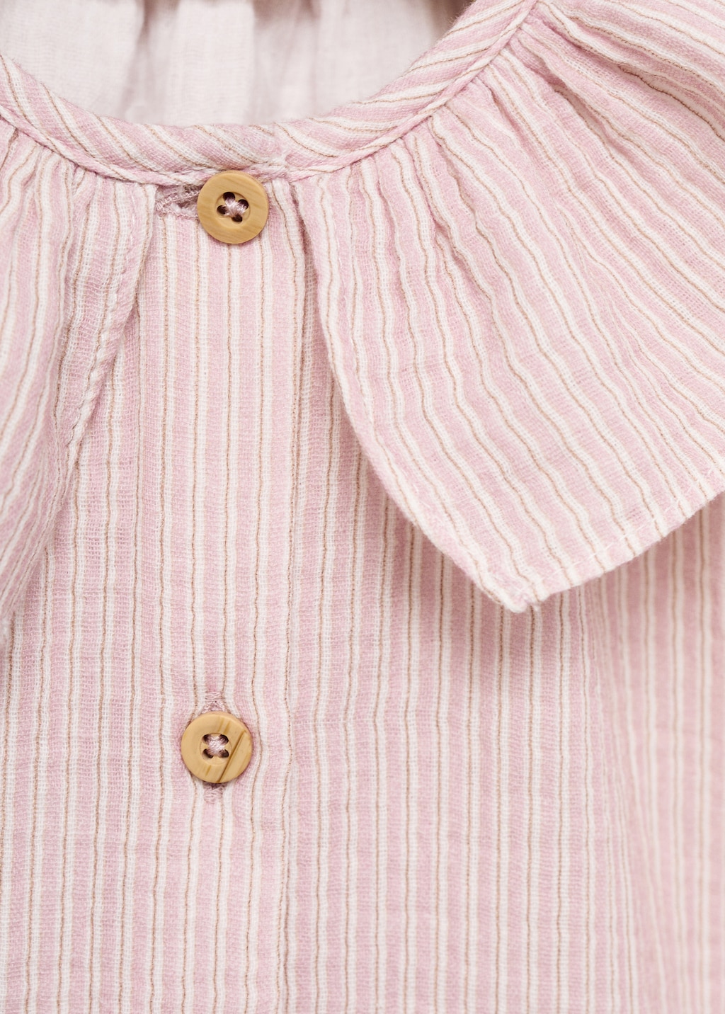Striped blouse with Peter Pan collar