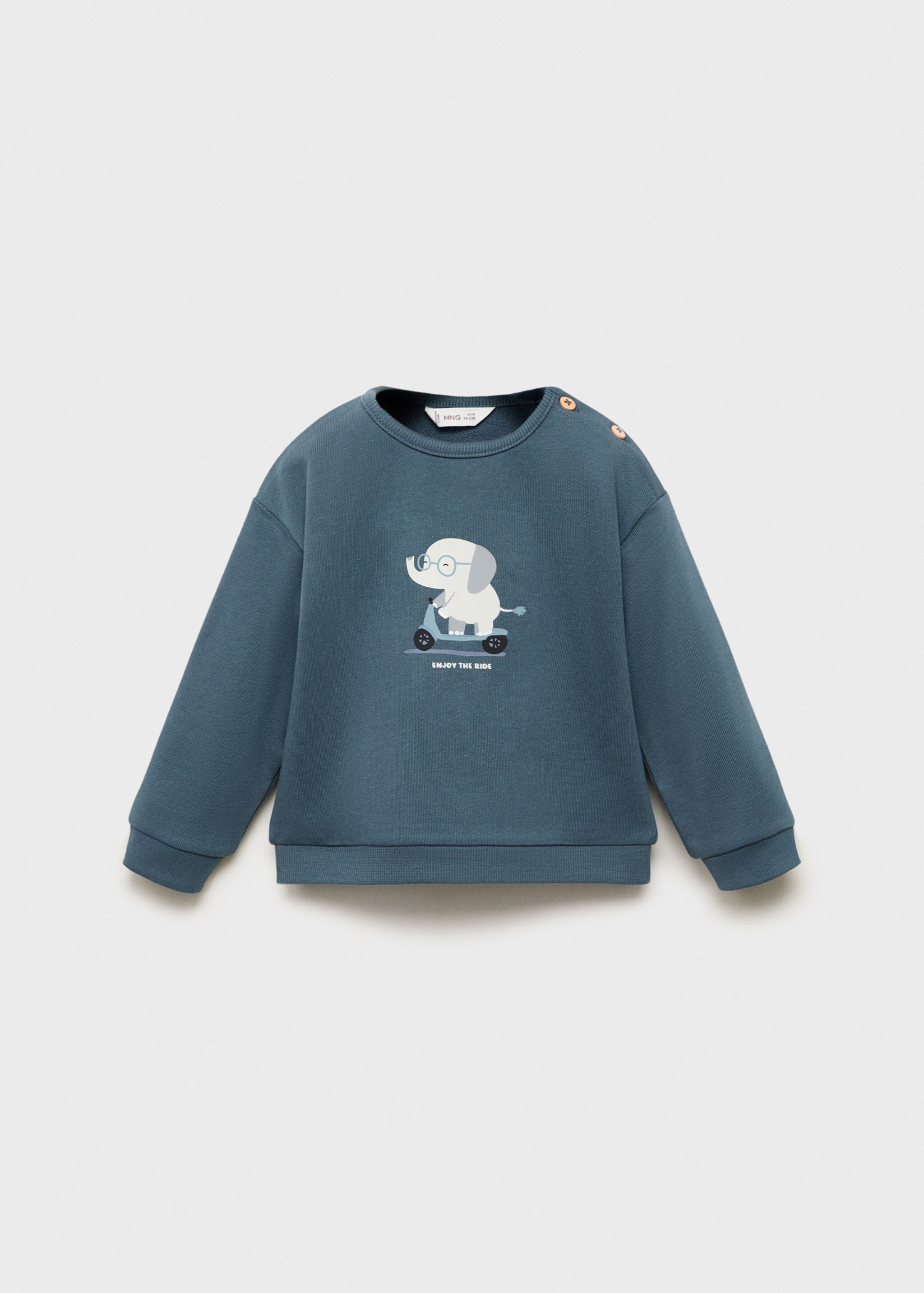 Sweat-shirt coton imprimé - Article sans modèle