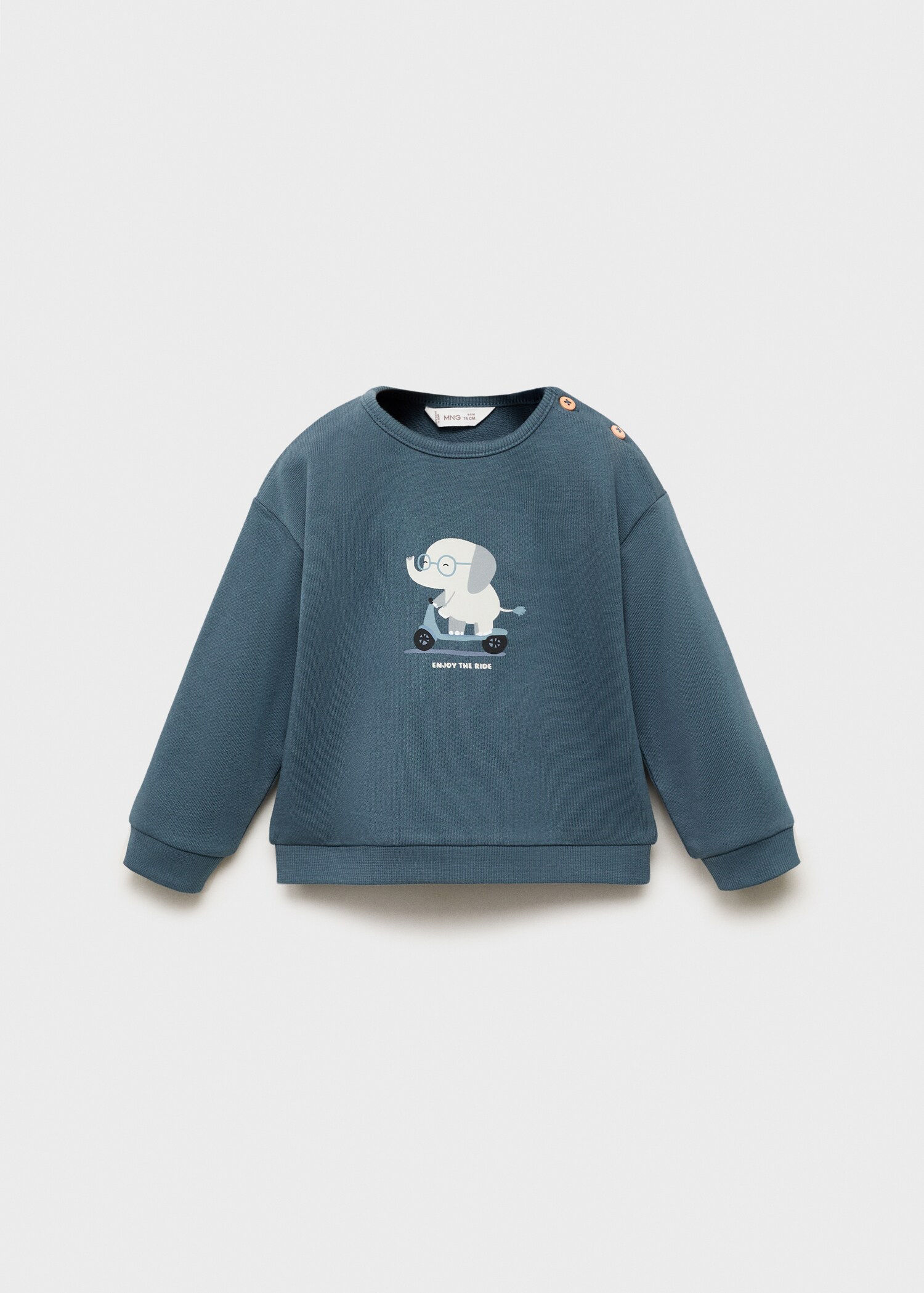 Sweat-shirt coton imprimé - Article sans modèle