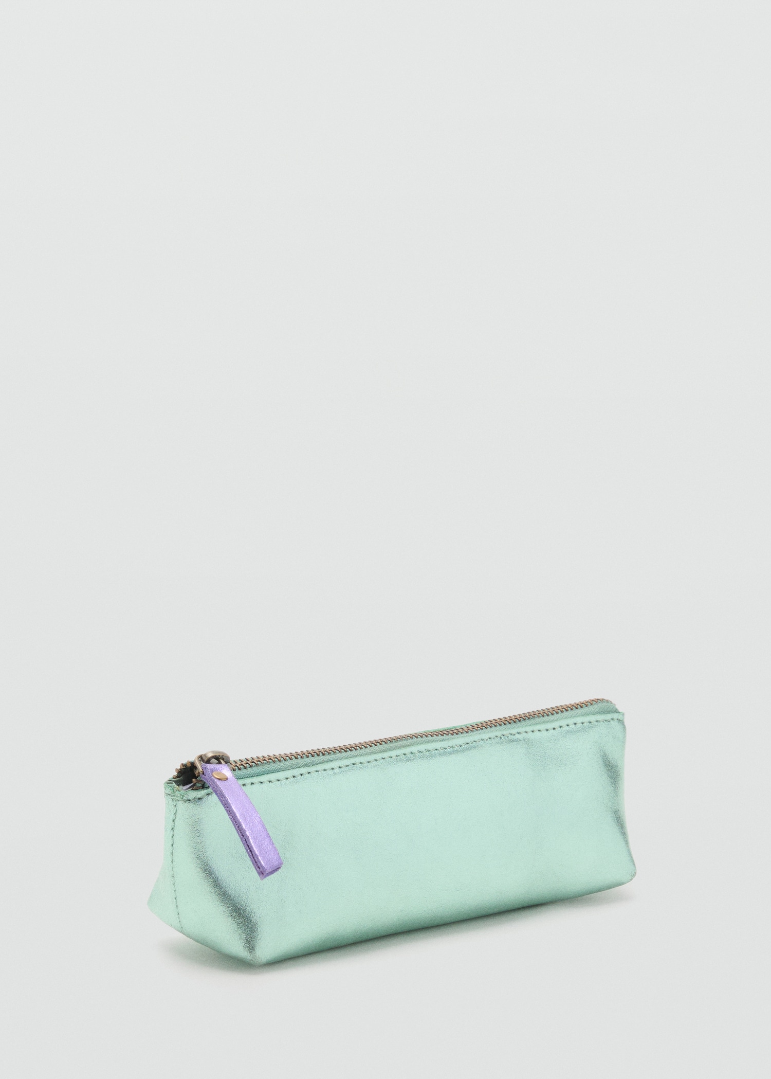 Metallic effect leather case - رؤية وسط