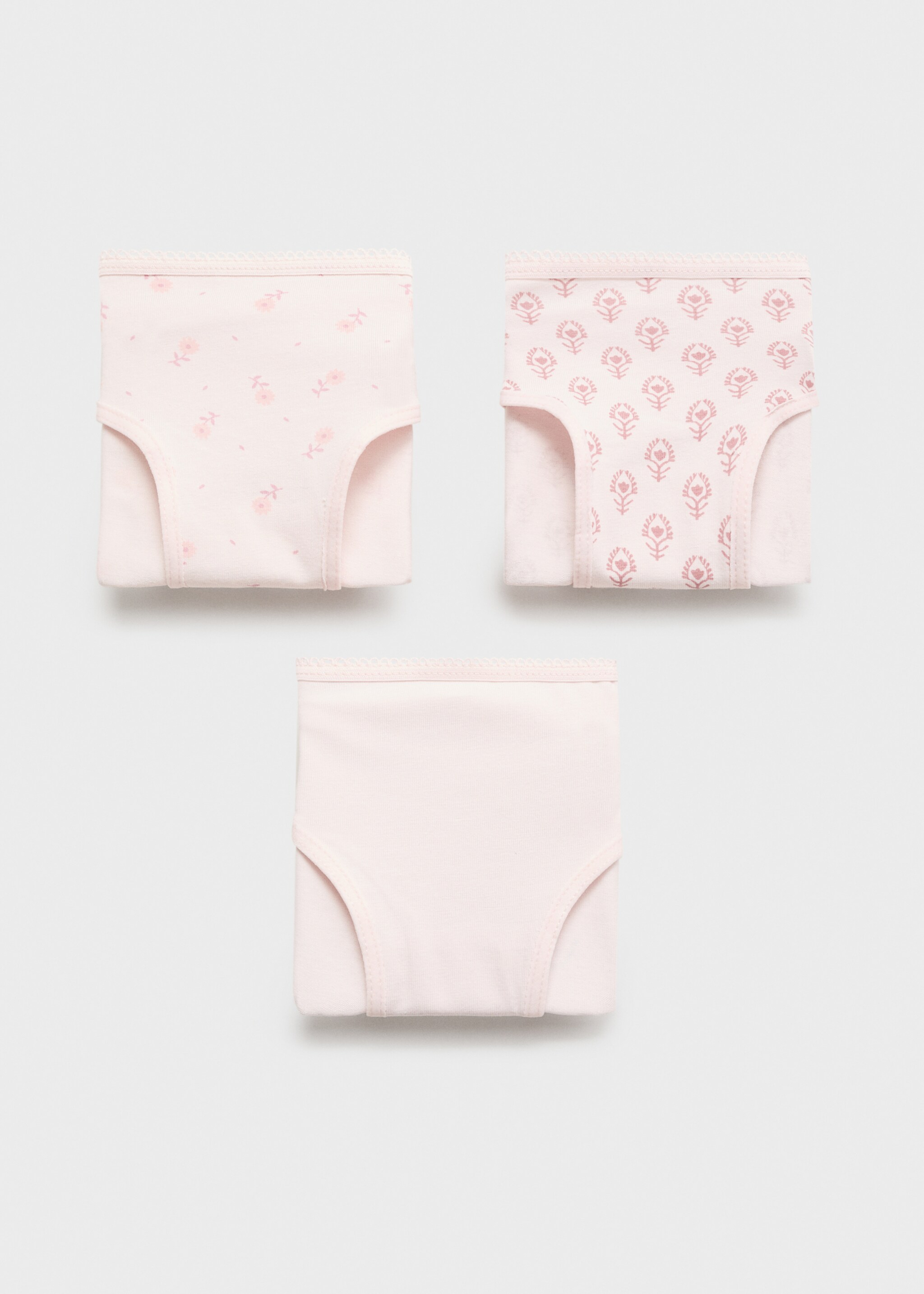 3 pack cotton panties - Article without model, Pink. Ref: 17033303-00.
