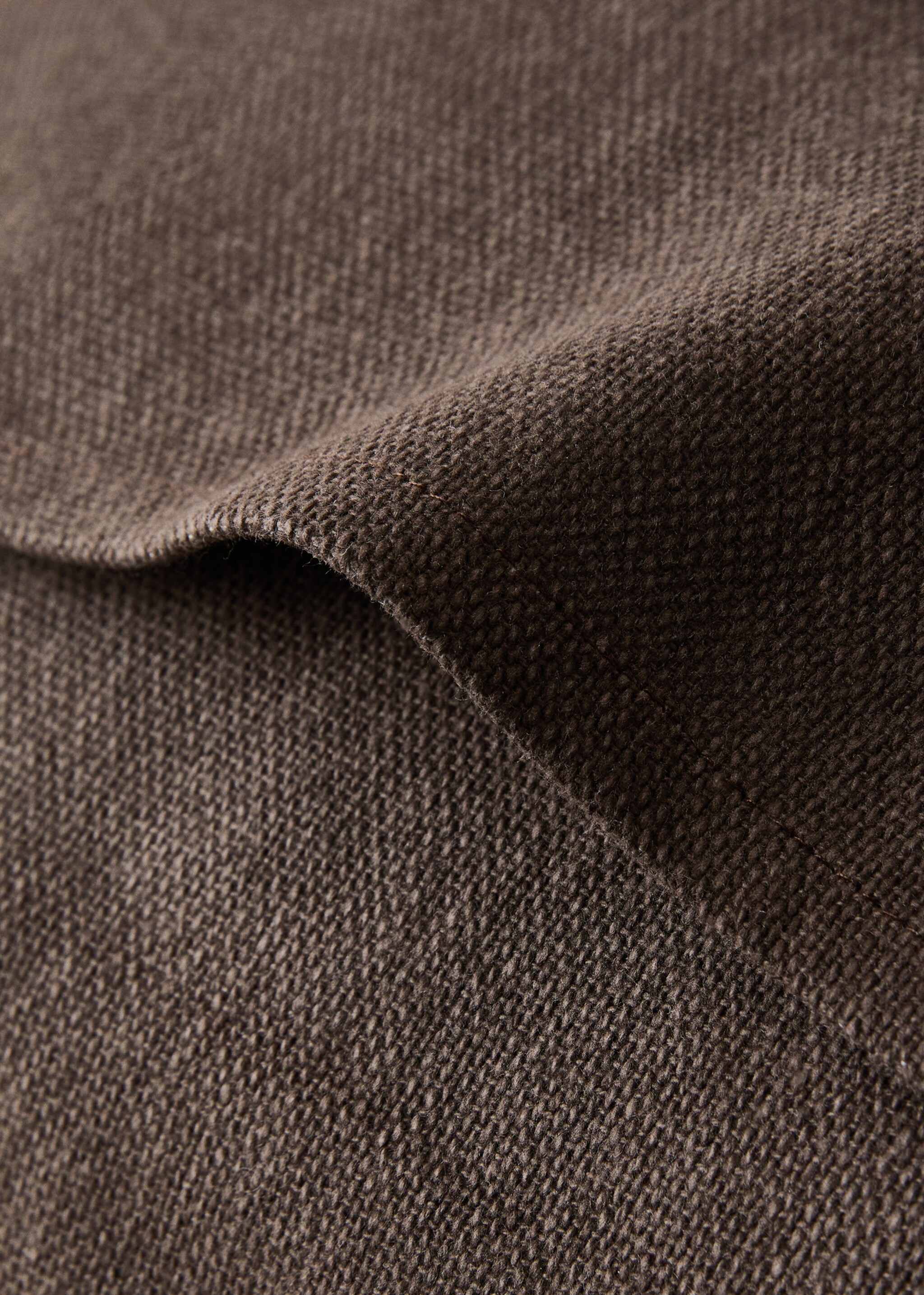 Kuddfodral med struktur 45x45 cm - Detaljer om artikeln 3, Choklad. Ref: 17033312-00.