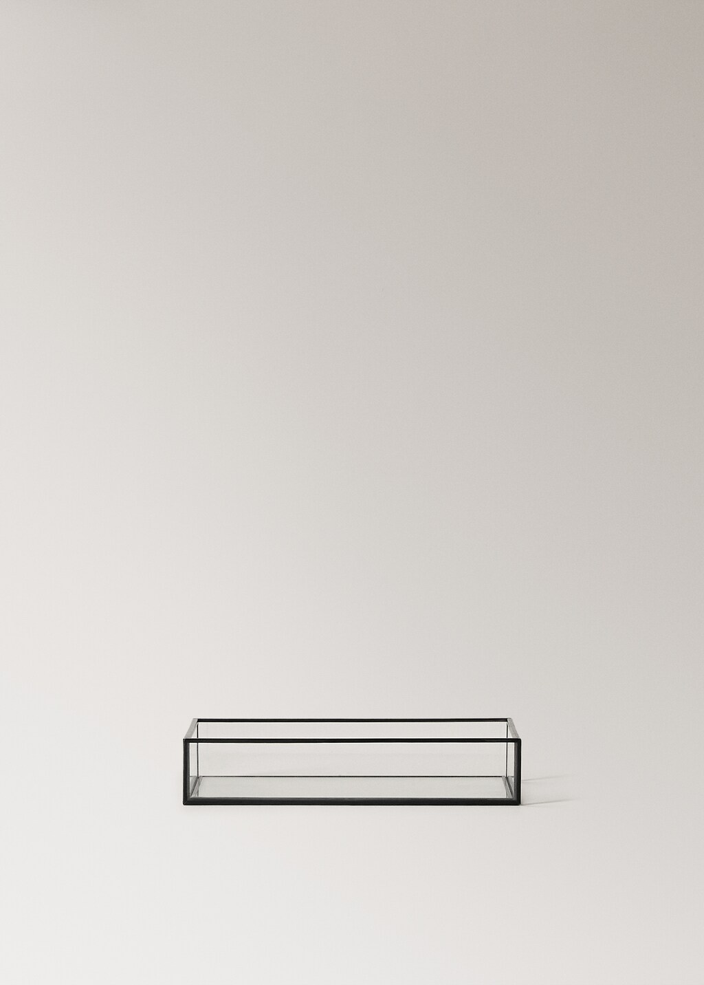 decorative tray with metal profile