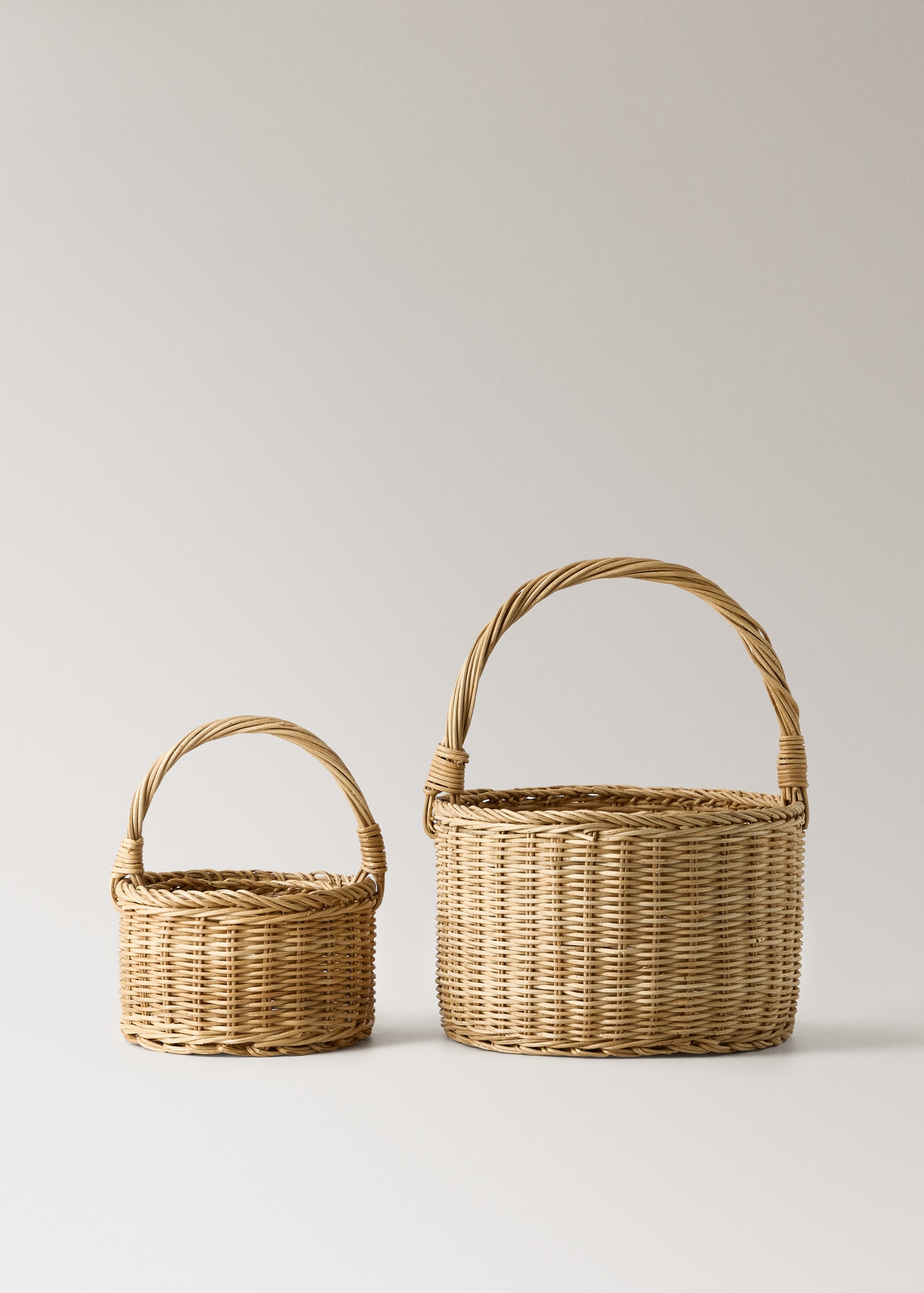 Medium rattan basket with handles - Details of the article 4