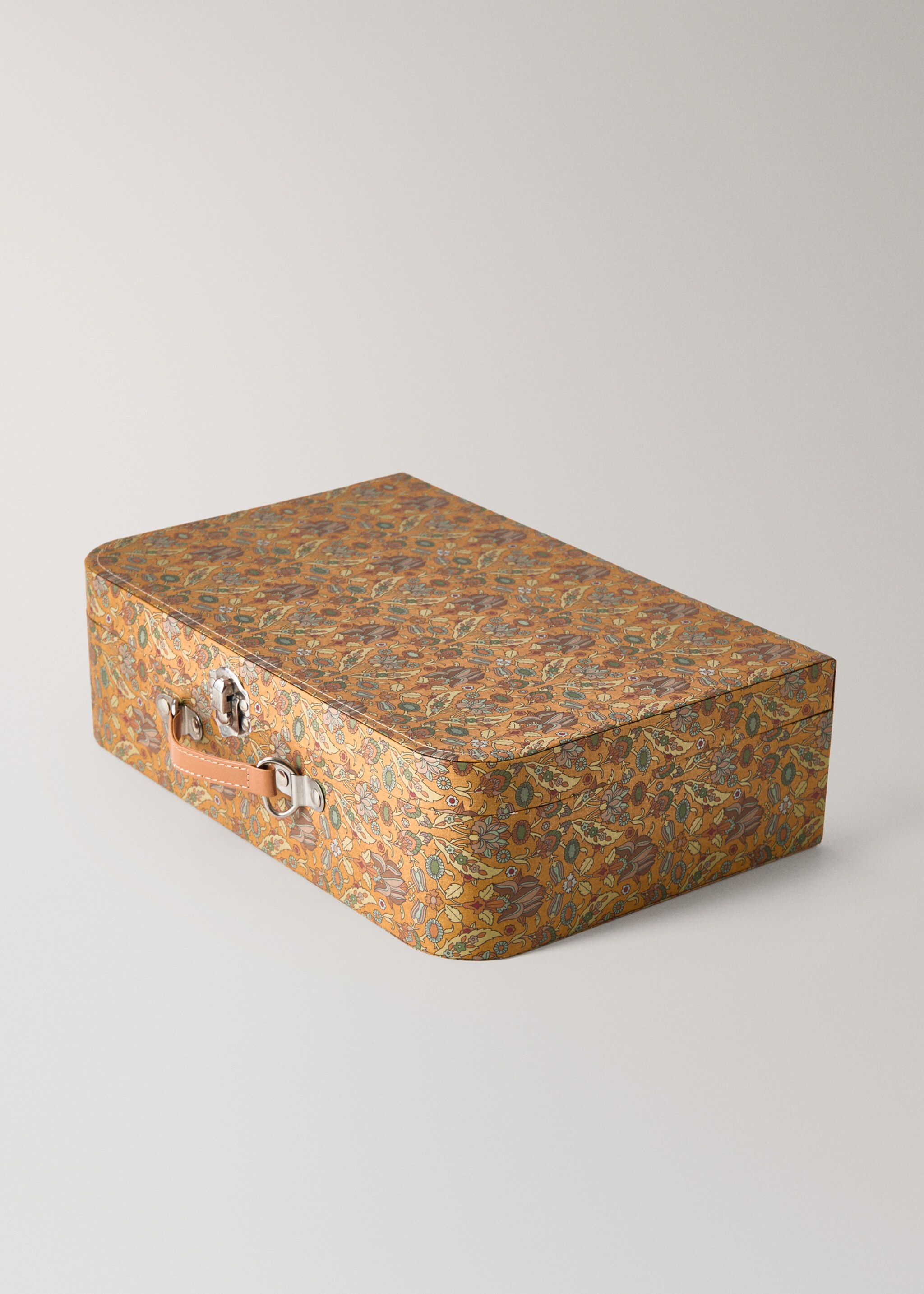 Large children's suitcase box - Details of the article 1, Yellow. Ref: 17033328-00.