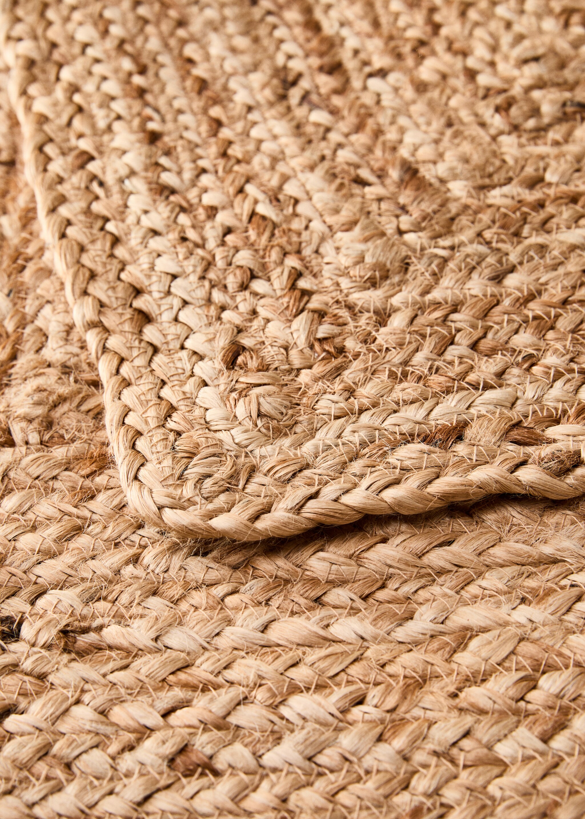Large woven natural fibre jute carpet - Details of the article 1