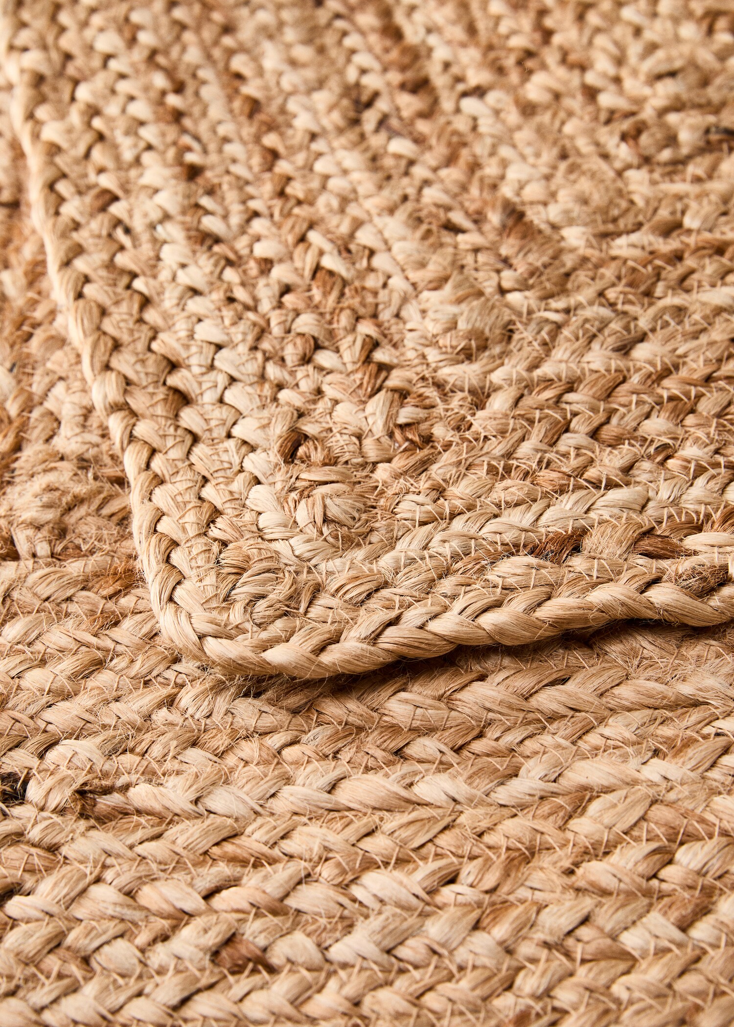 Large woven natural fibre jute carpet - Details of the article 1