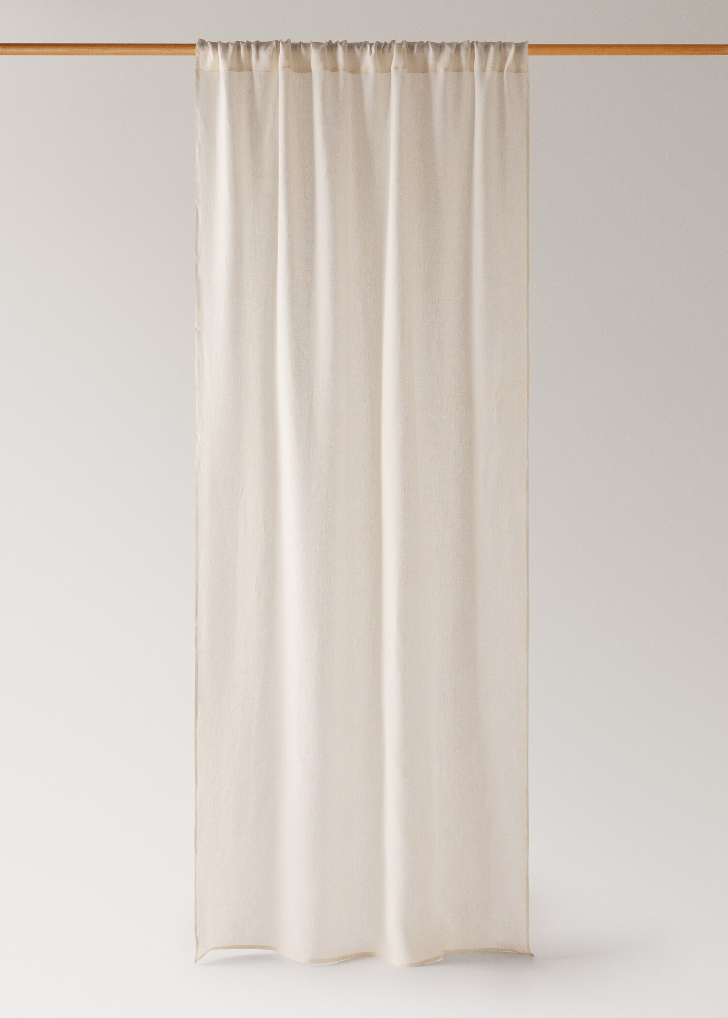 Linen medium-opacity curtain - Article without model
