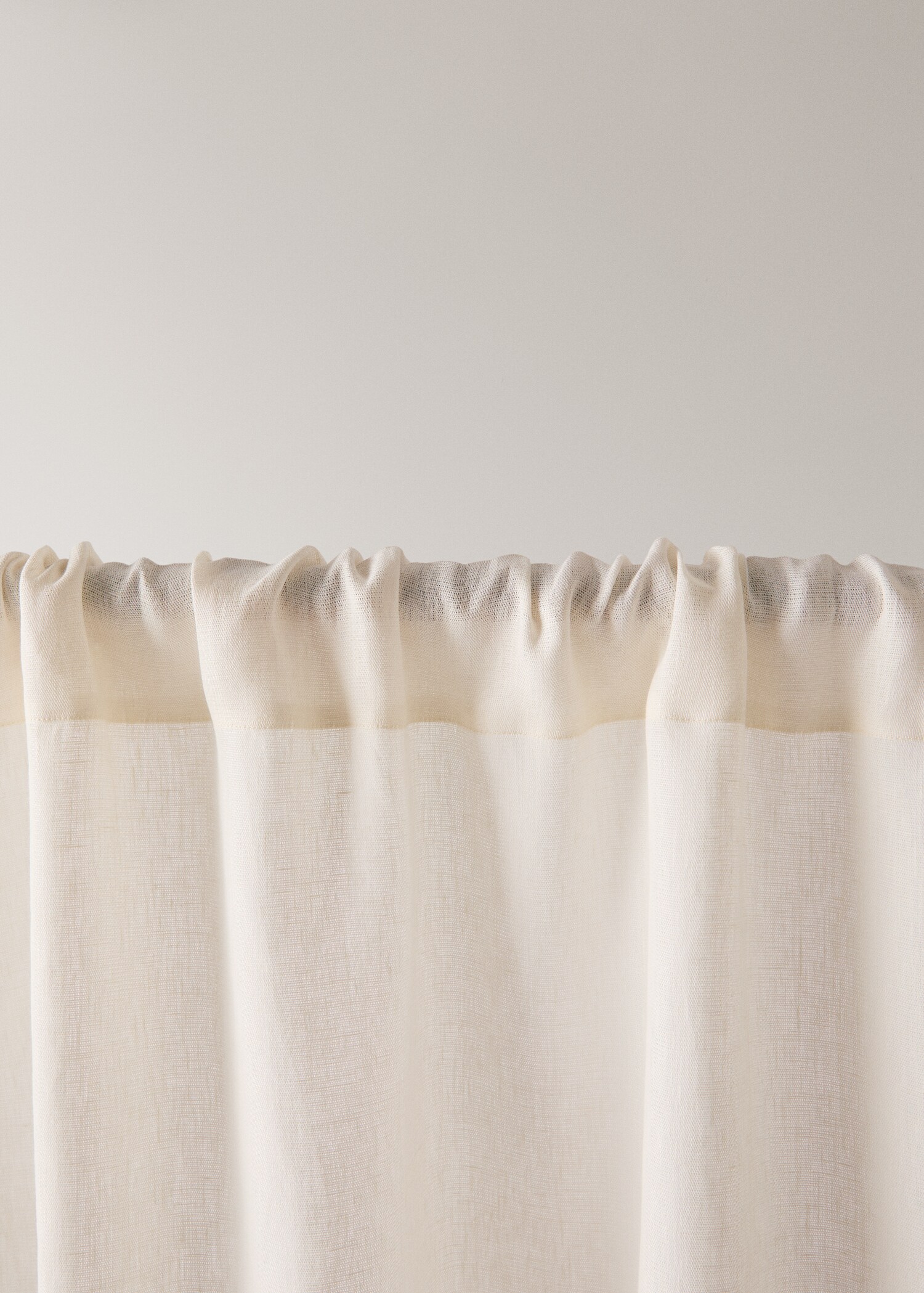 Linen medium-opacity curtain - Details of the article 1