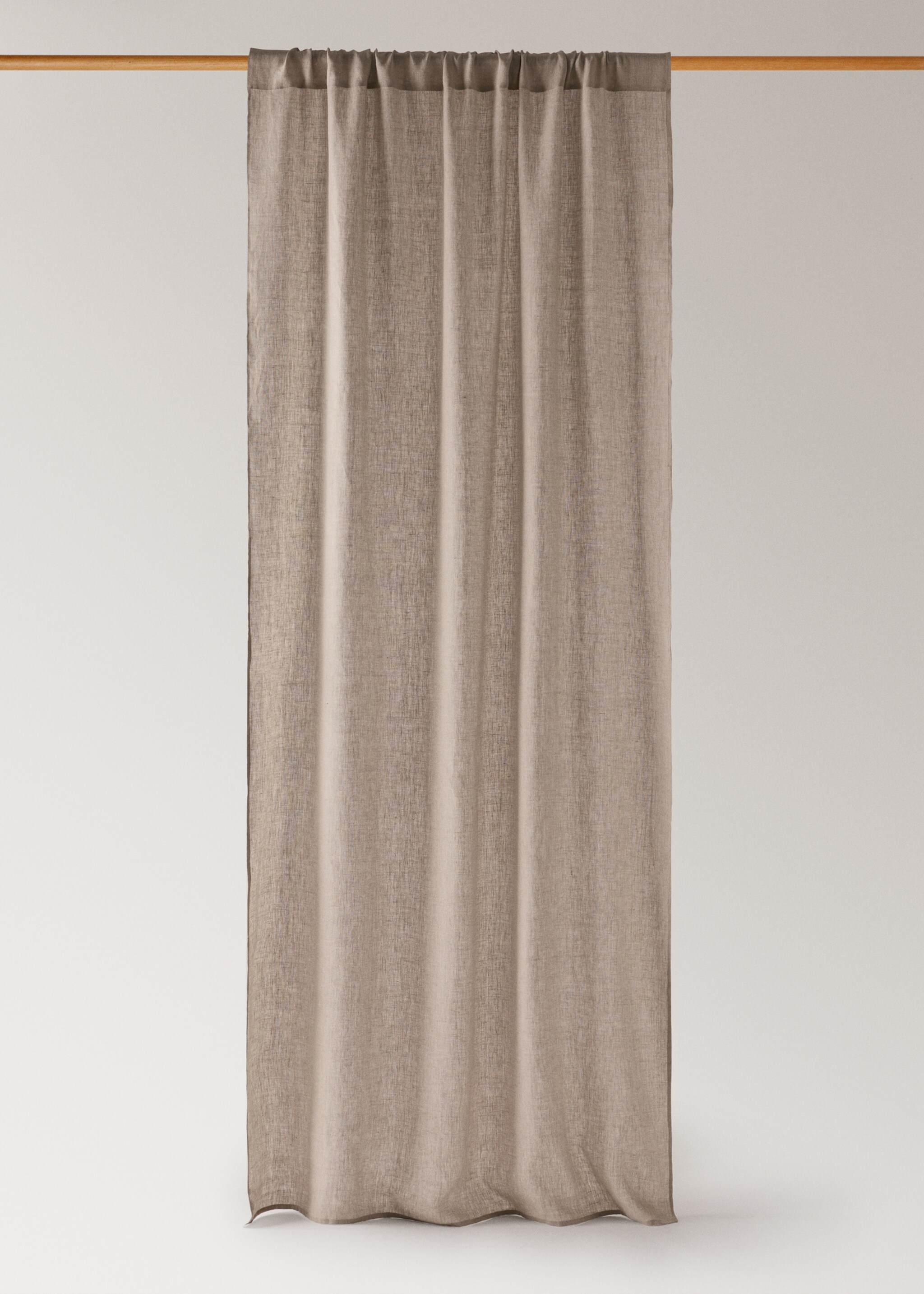 Rideau en lin à faible opacité - Article sans modèle, Sable. Ref: 17033335-00.