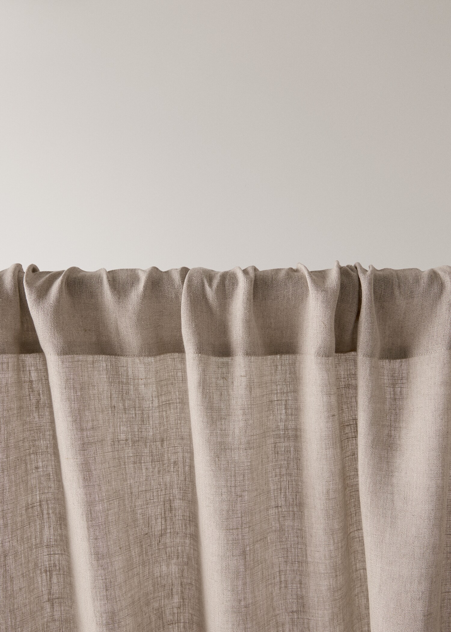 Linen medium-opacity curtain - Details of the article 1