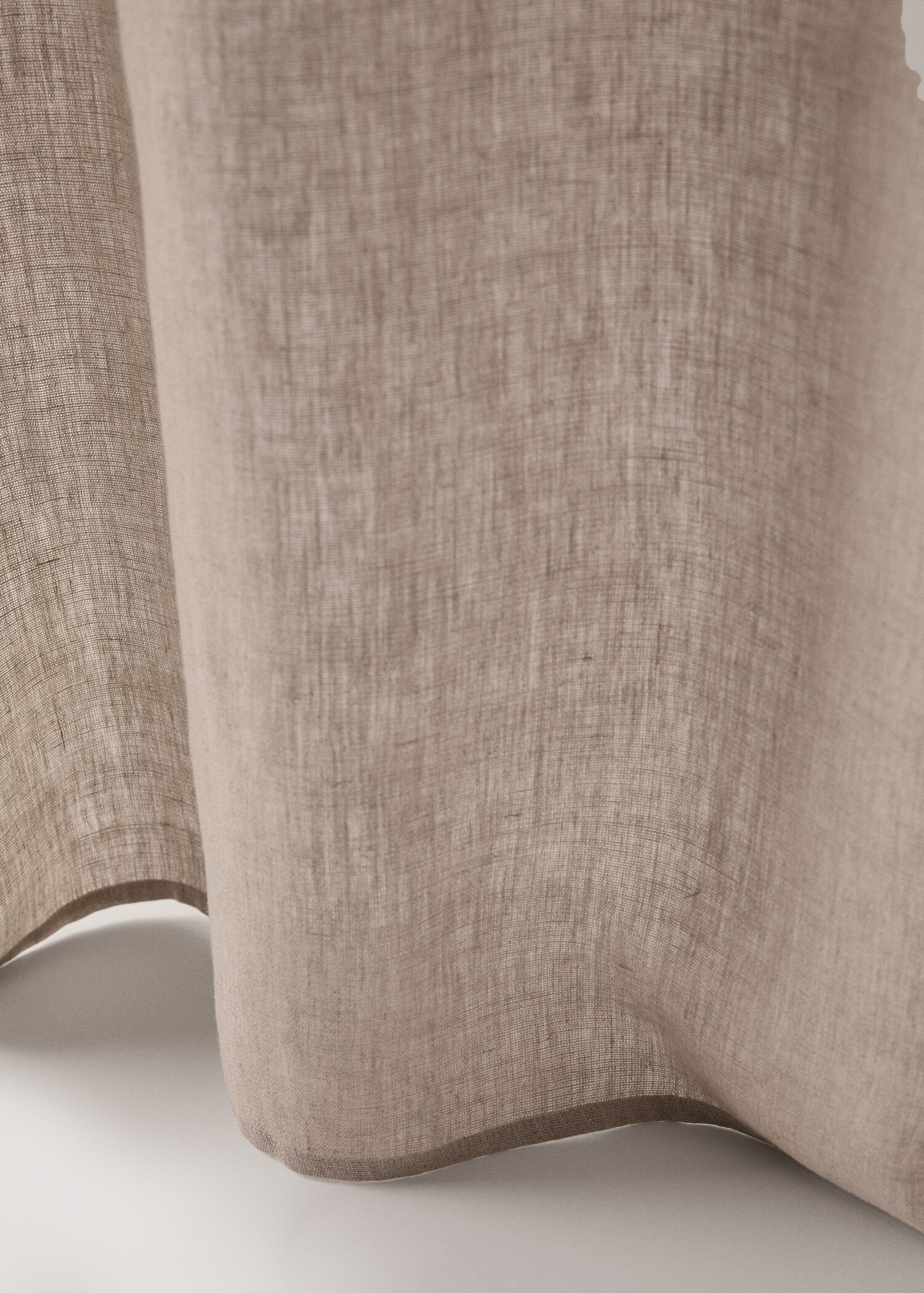 Linen medium-opacity curtain - Details of the article 2