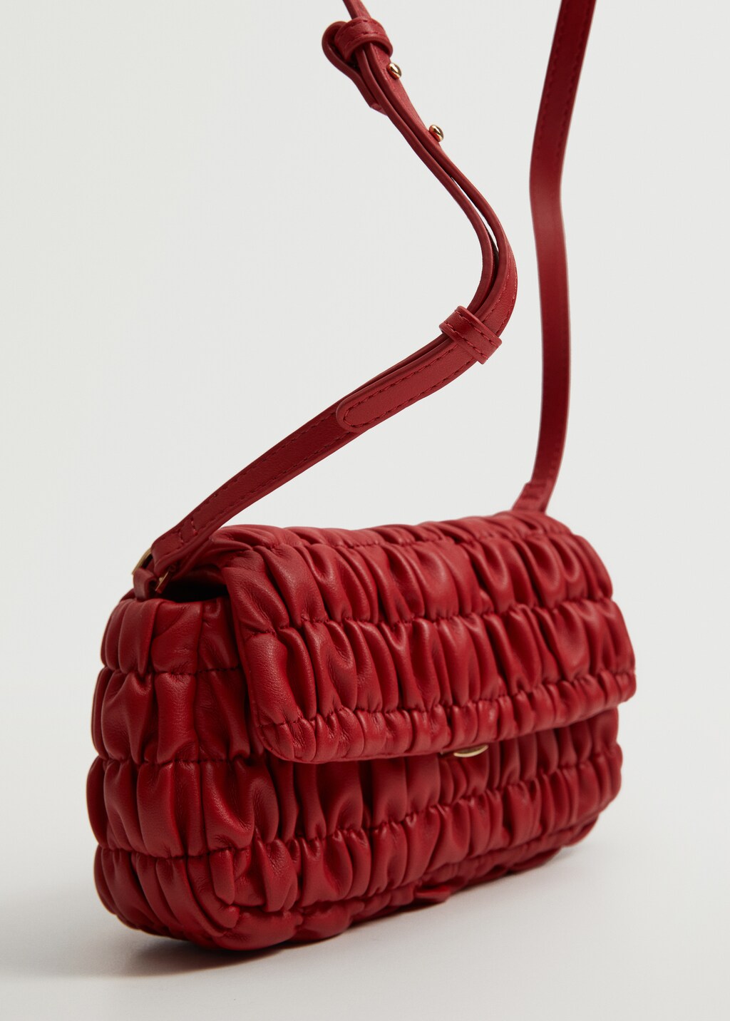 Mango ruched bag deals