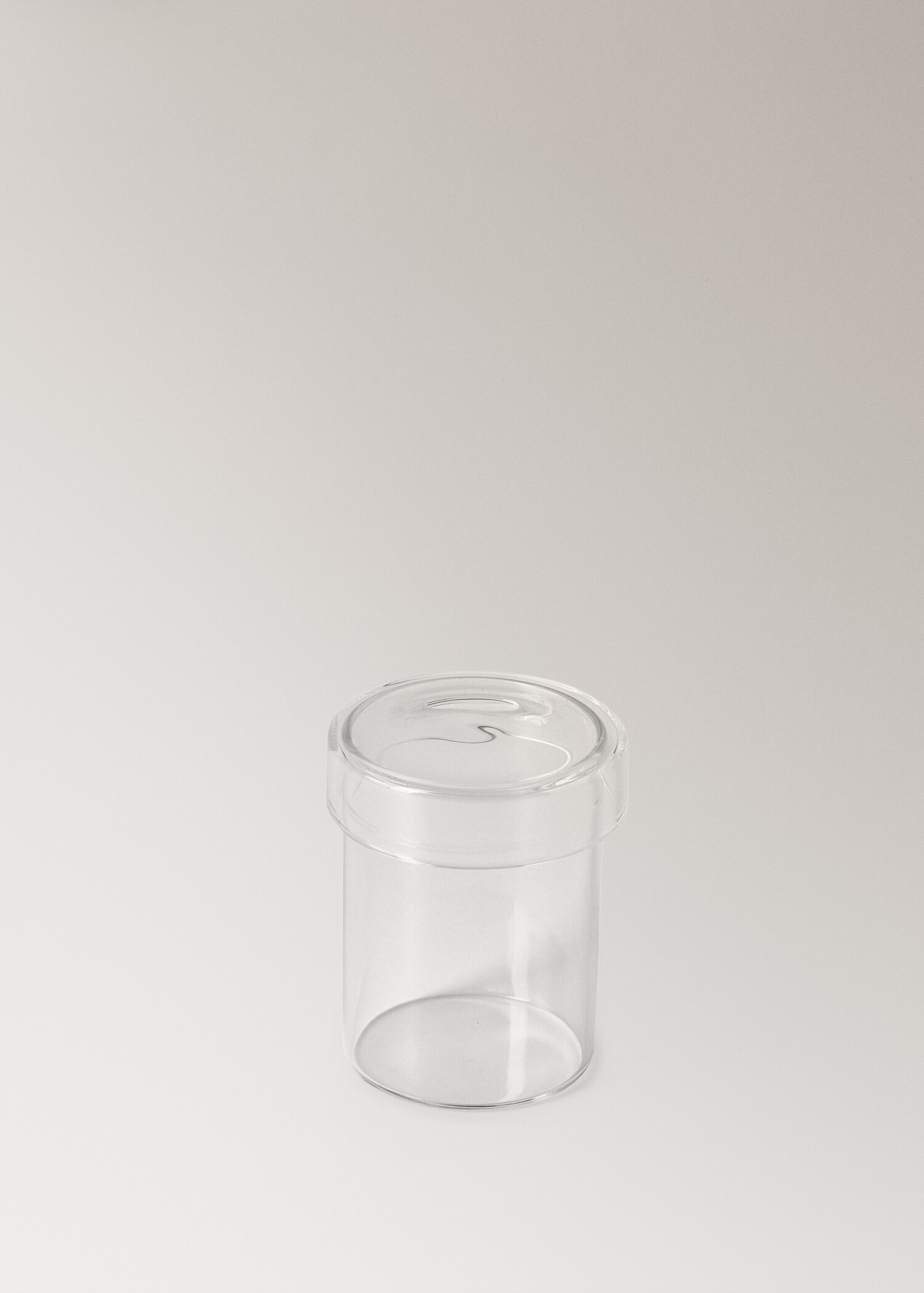 Bocal de salle de bain en borosilicate avec couvercle taille S - Détail de l'article 1