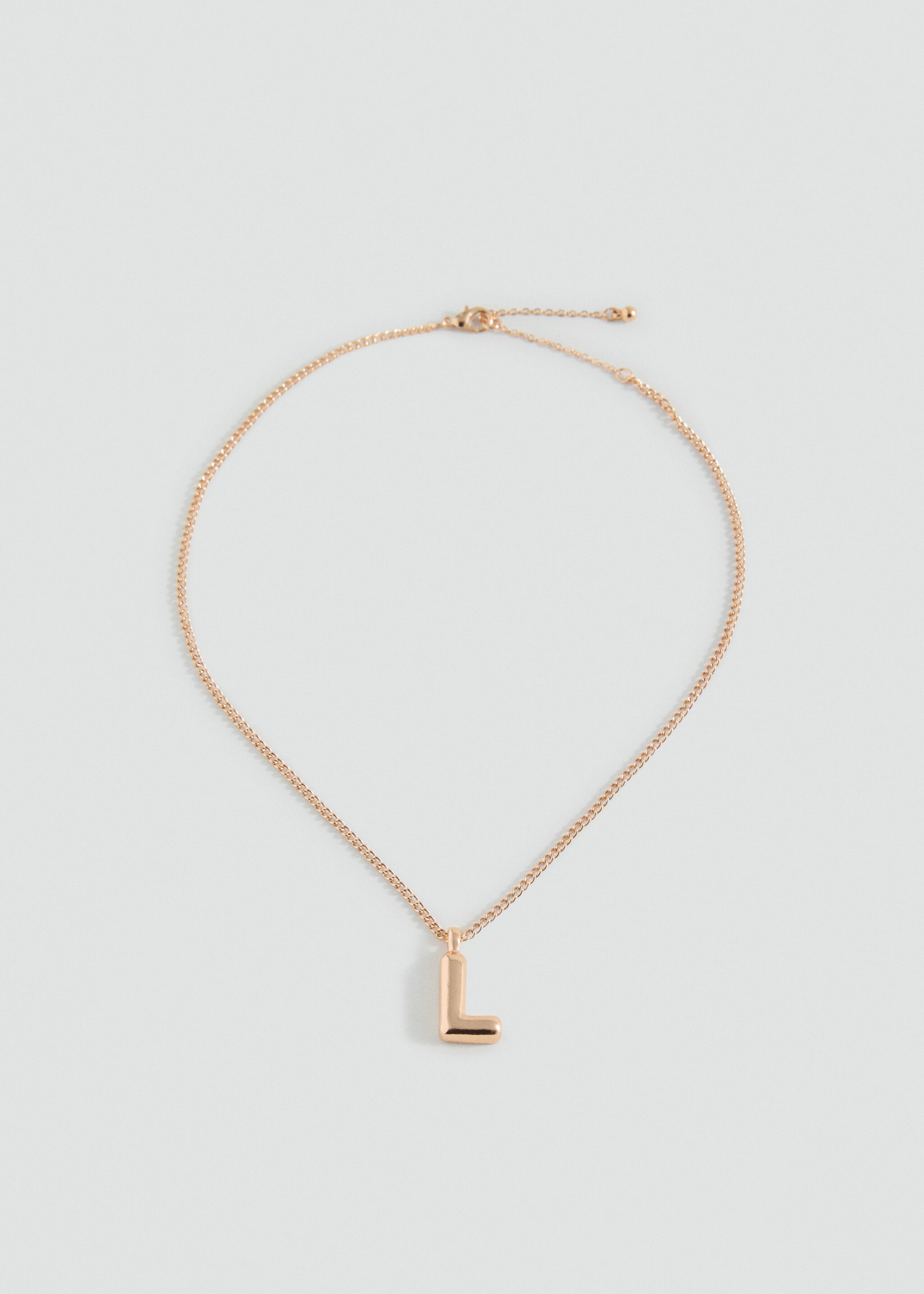 Letter Pendant Necklace - Article without model, Gold. Ref: 17033807-00.