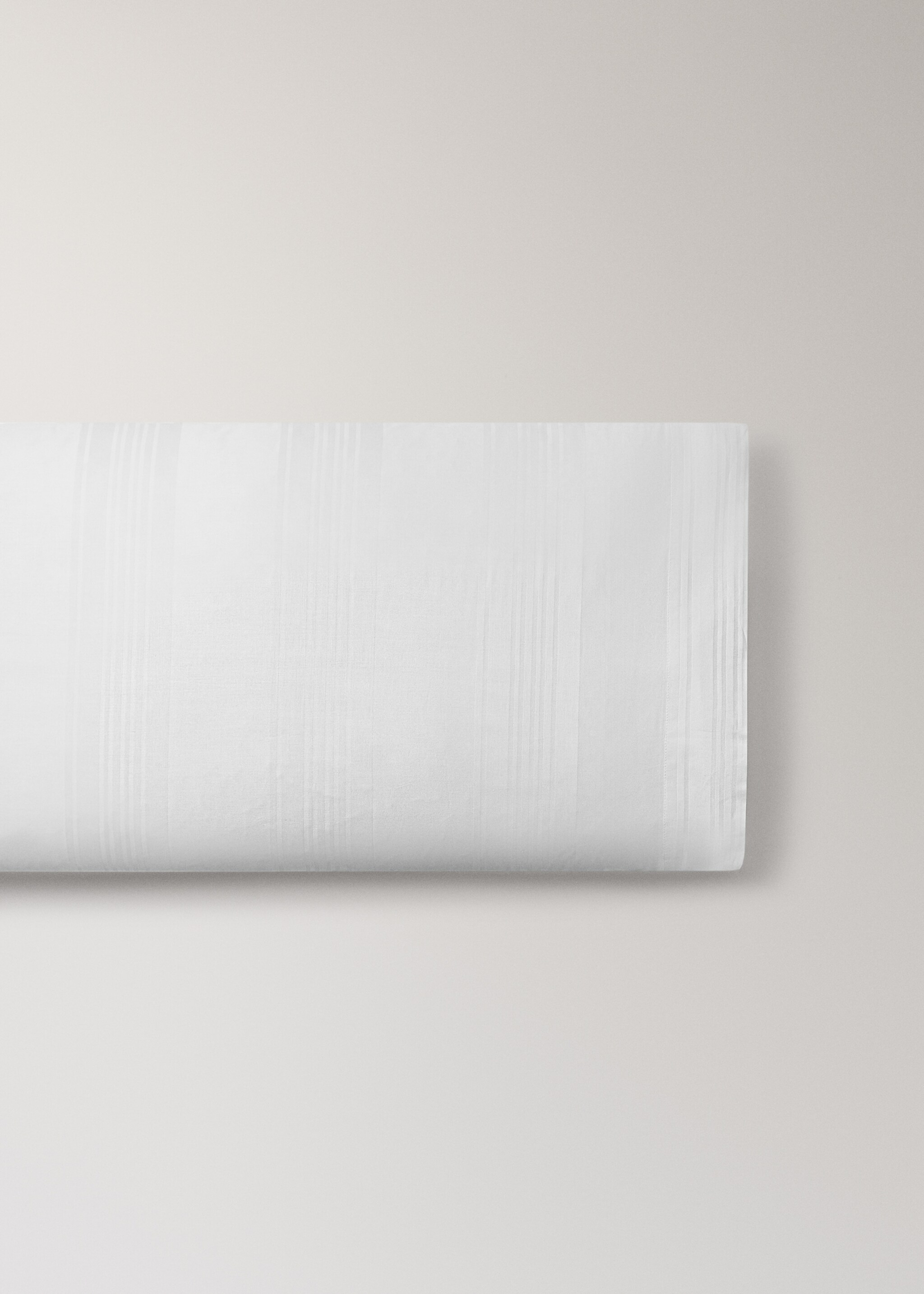 Taie d’oreiller coton satin 300 fils rayures 45x110 cm - Article sans modèle