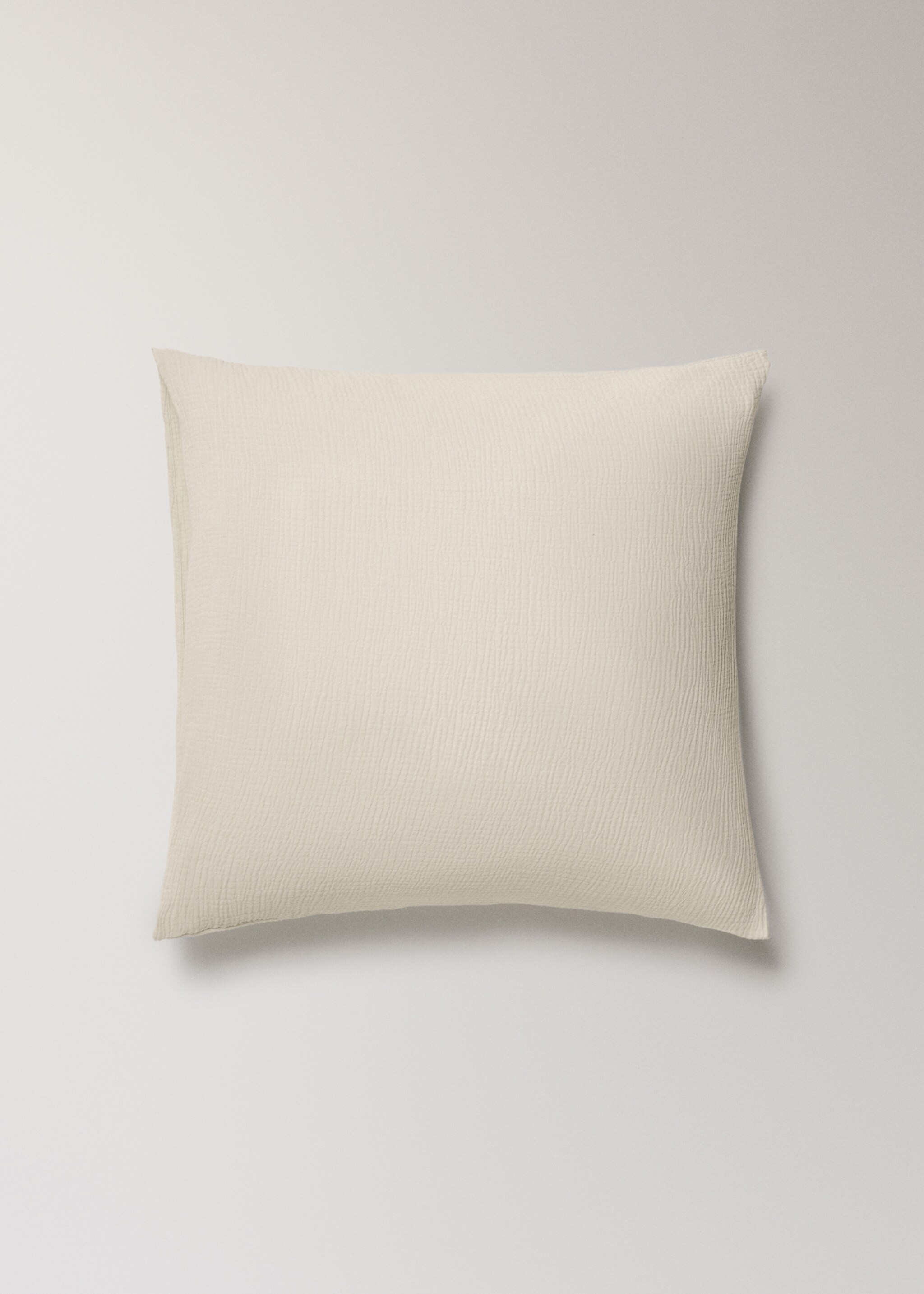 Cotton gauze pillow case 60x60m (Pack of 2) - Article without model, Ivory White. Ref: 17033824-00.
