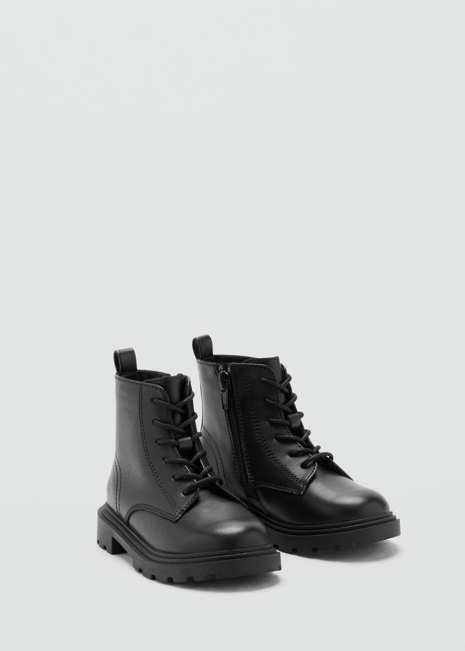 Leather lace-up boots - Main Image