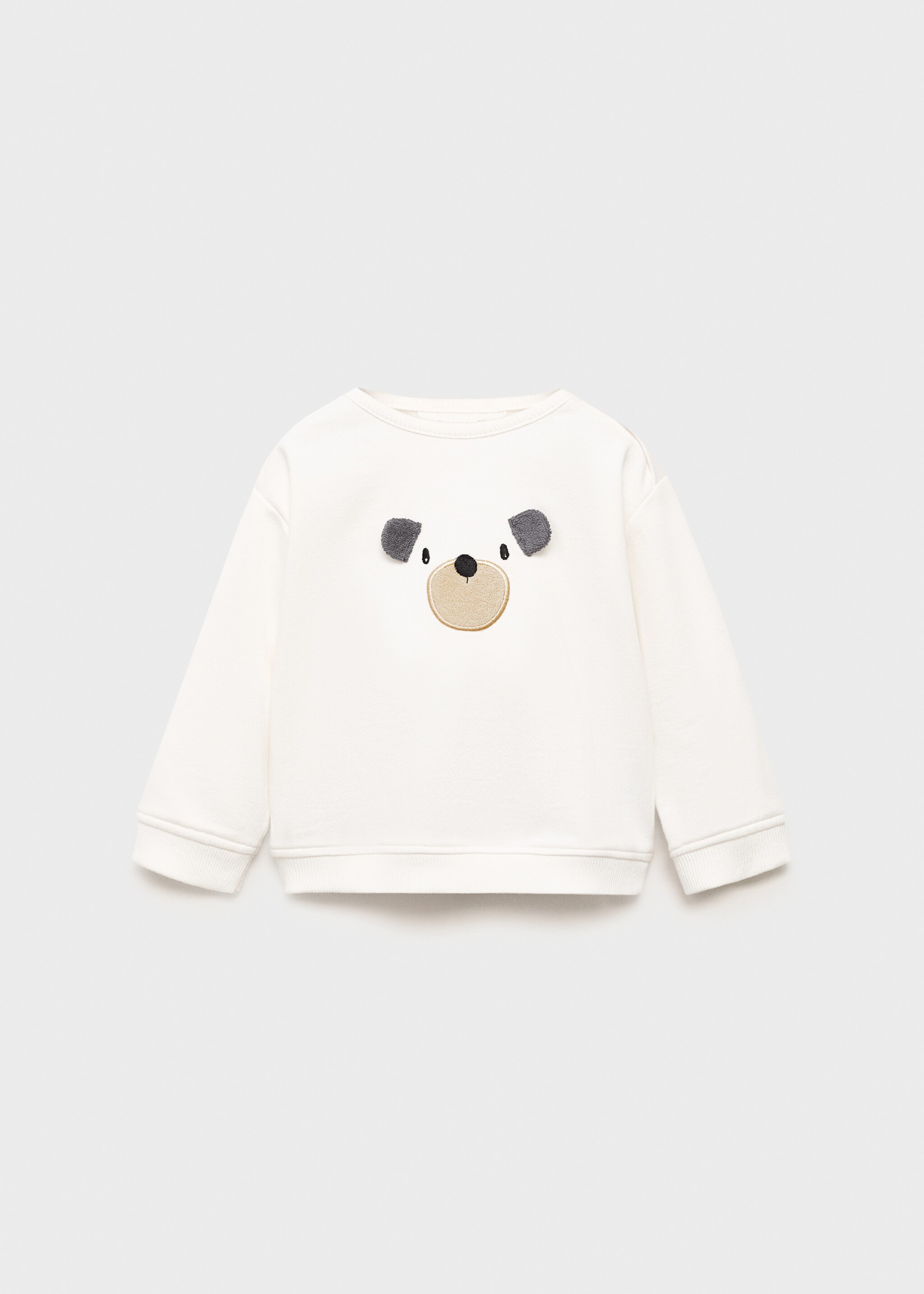 Embroidered sweatshirt teddy bear - Article without model