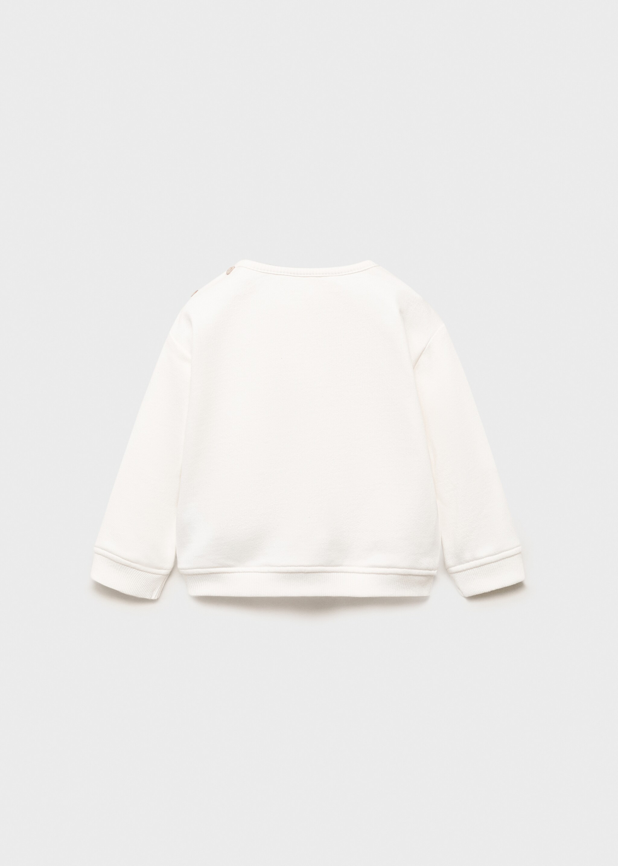 Embroidered sweatshirt teddy bear - Reverse of the article