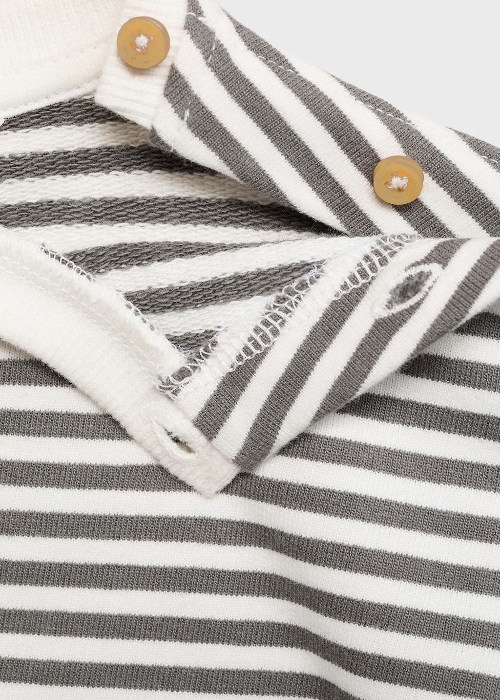 Striped cotton-blend sweatshirt