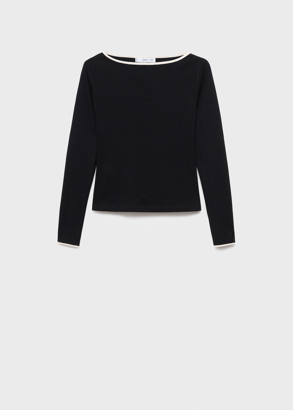 Cotton t-shirt with buttoned cuffs