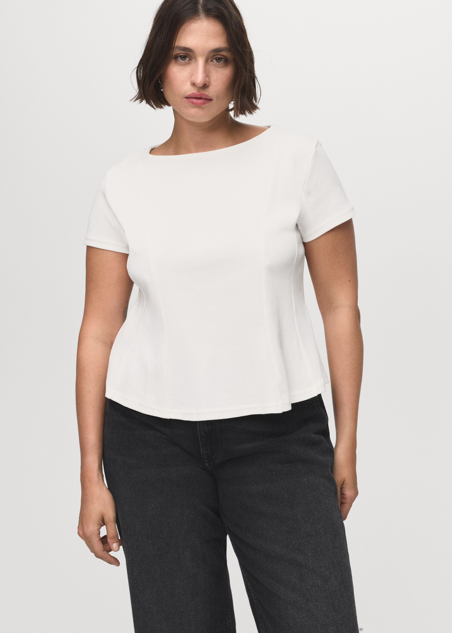 T-shirt coton évasé - Détail de l'article 5