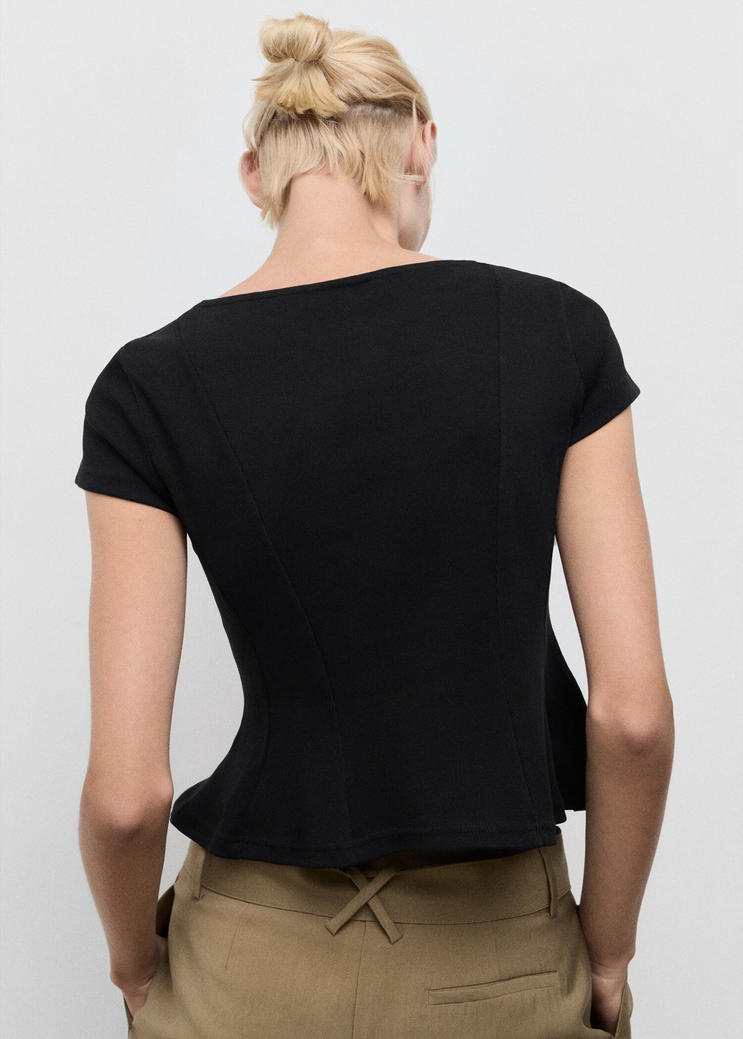 A-line cotton tee - Reverse of the article