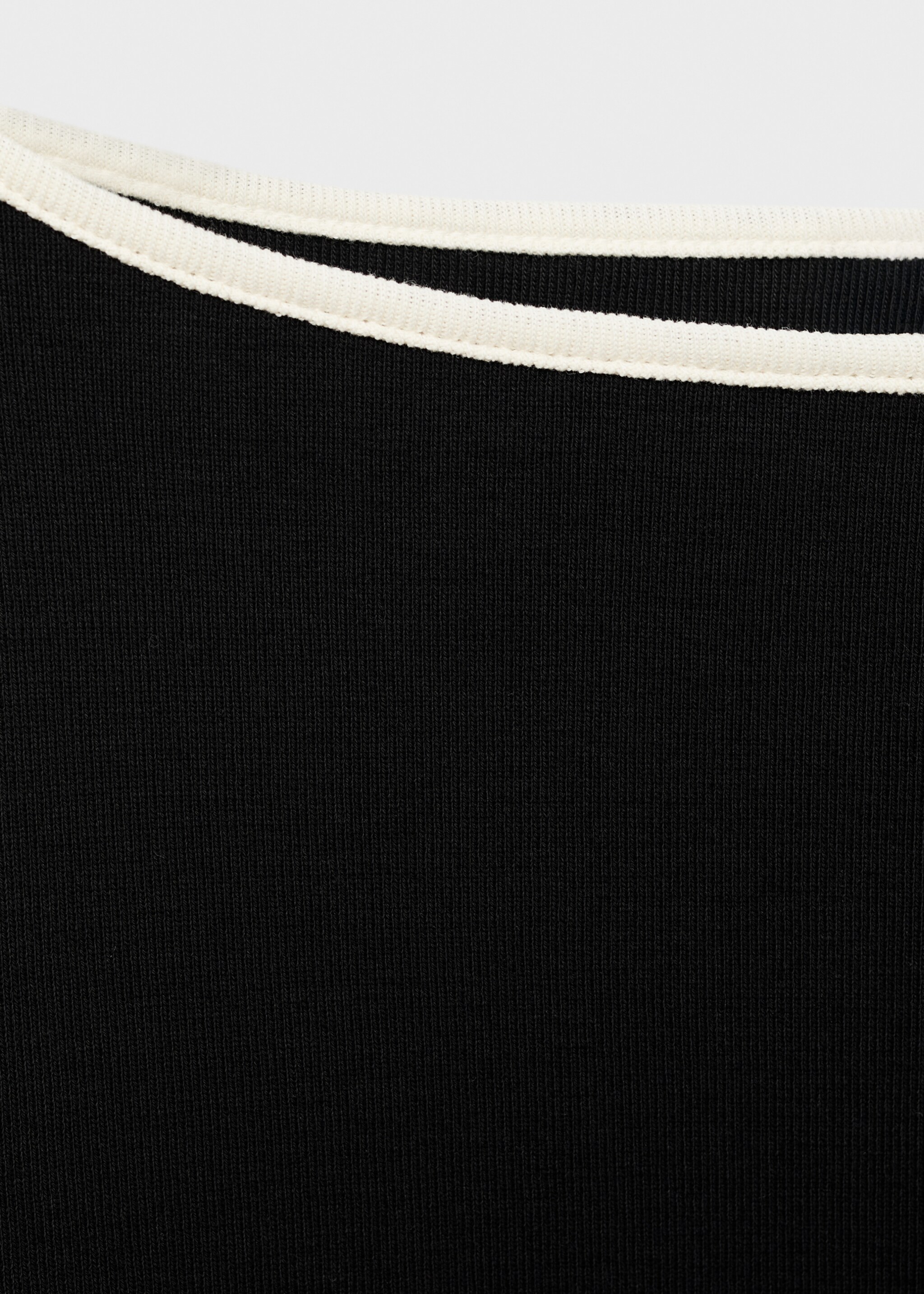 Maternity cotton buttoned cuffs t-shirt - Details of the article 8, Black. Ref: 17034087-00.