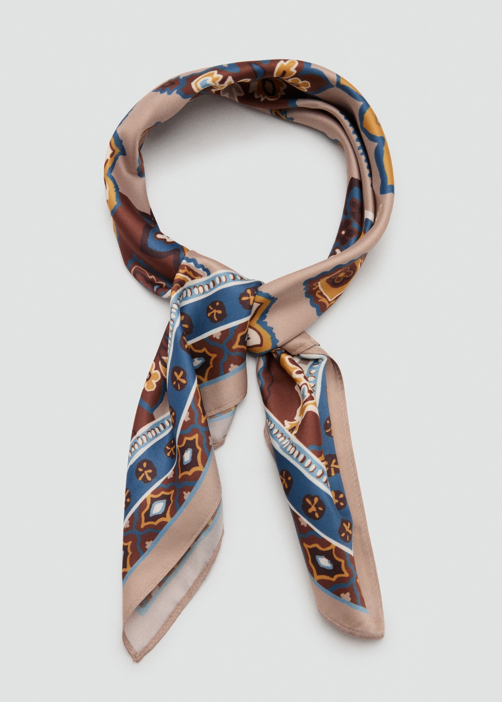 Paisley satin scarf