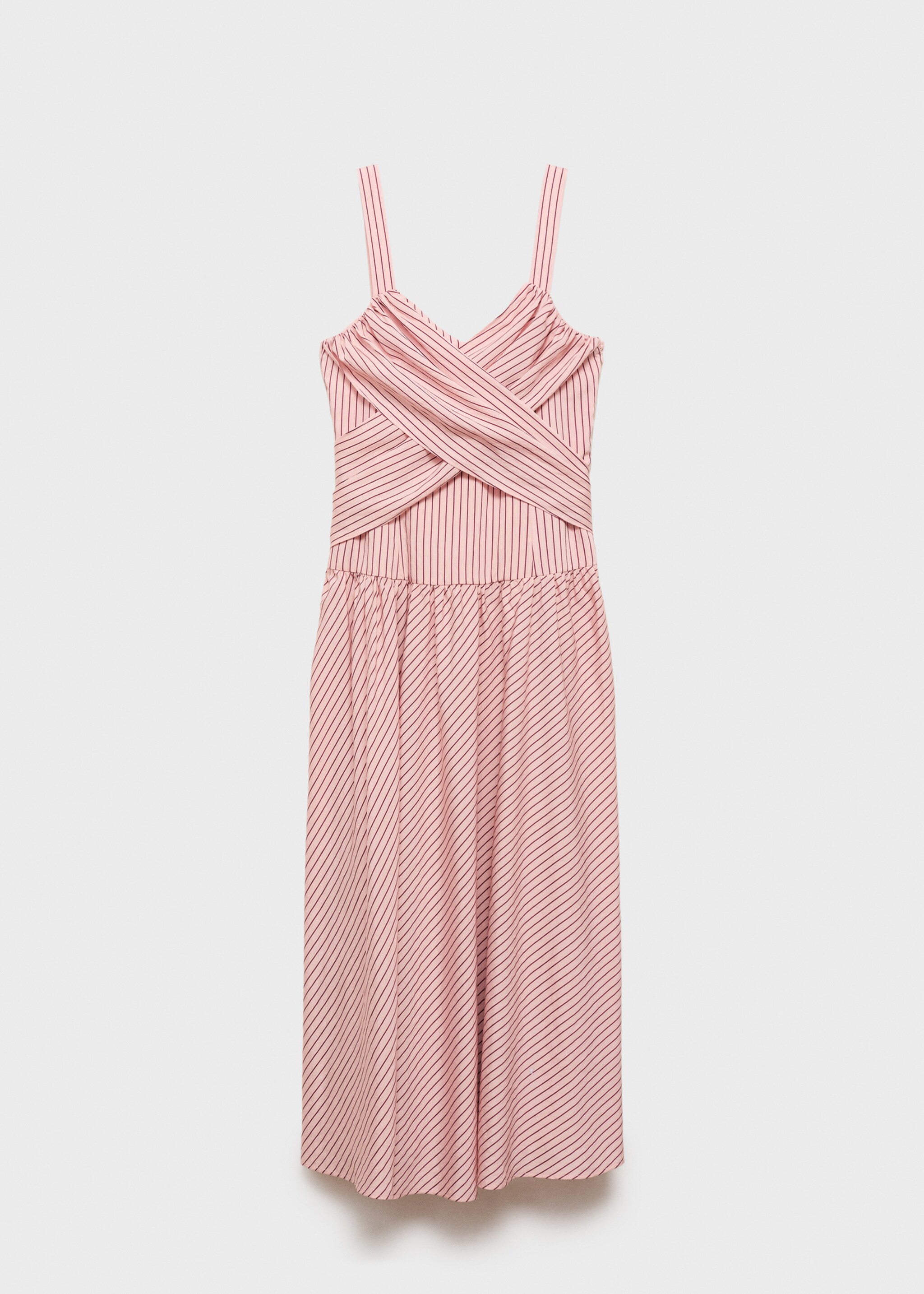 Striped wrap dress - Article without model, Pink. Ref: 17034094-00.