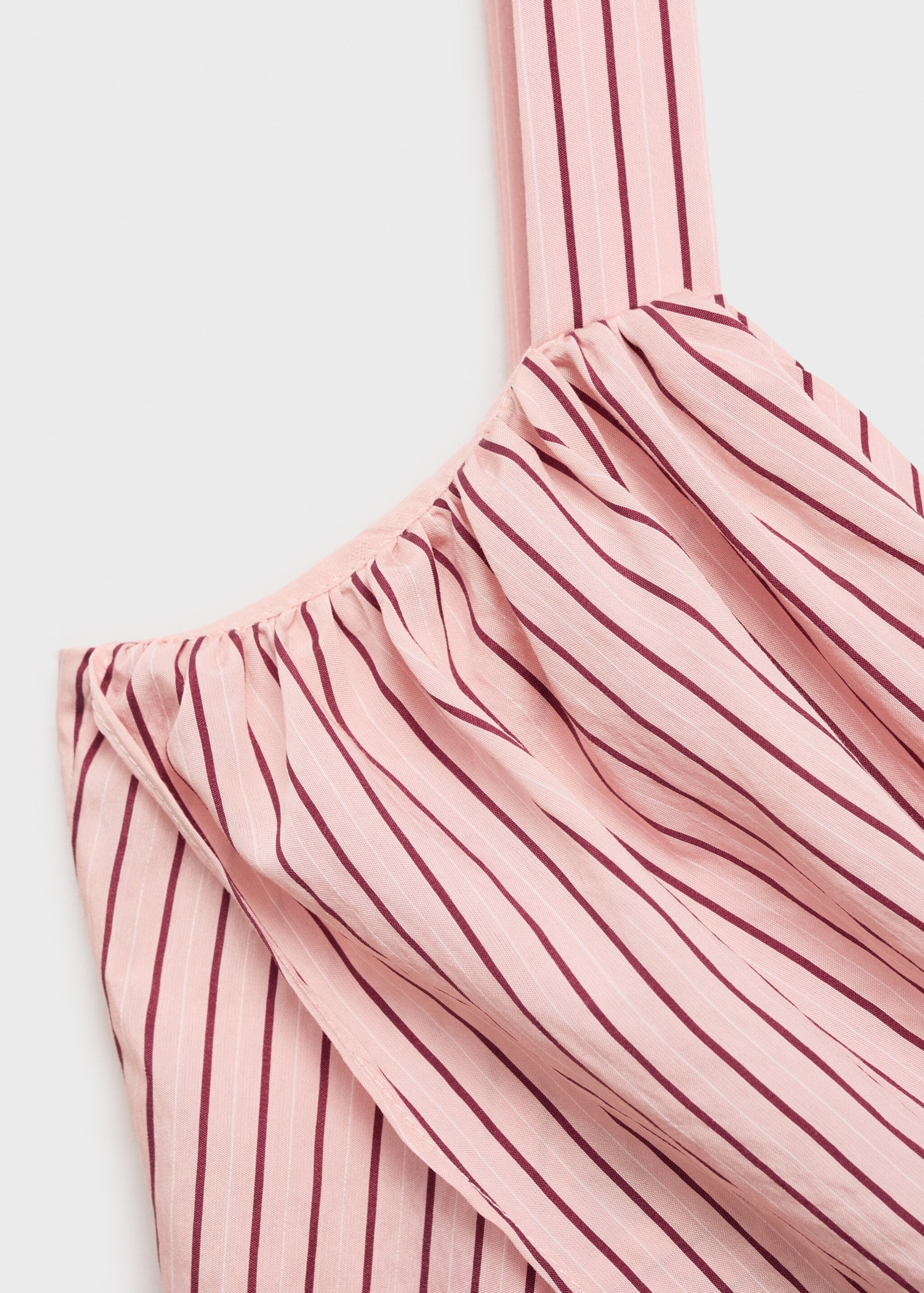 Striped wrap dress - Details of the article 8, Pink. Ref: 17034094-00.