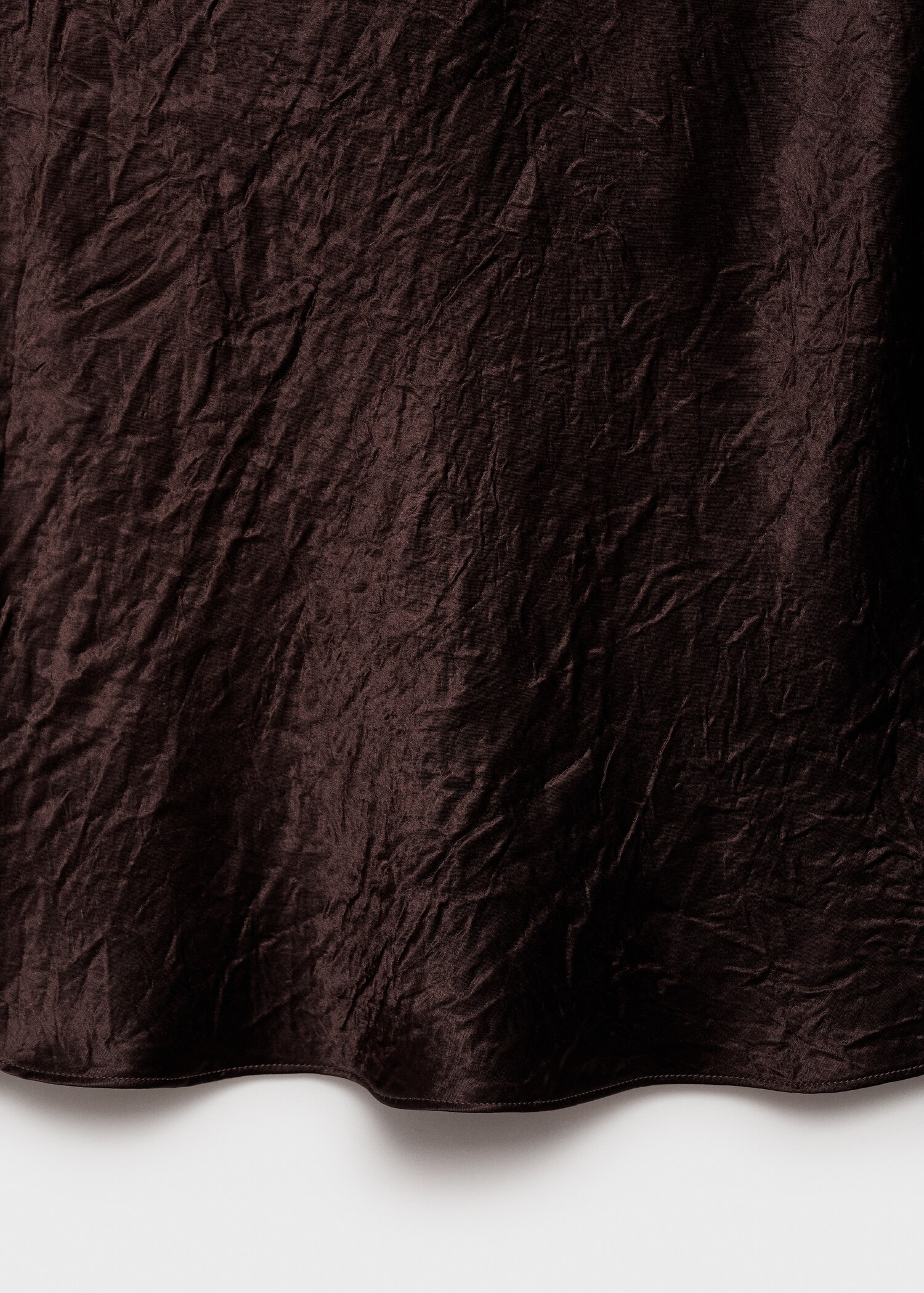 Crinkle-effect satin blouse - Details of the article 0