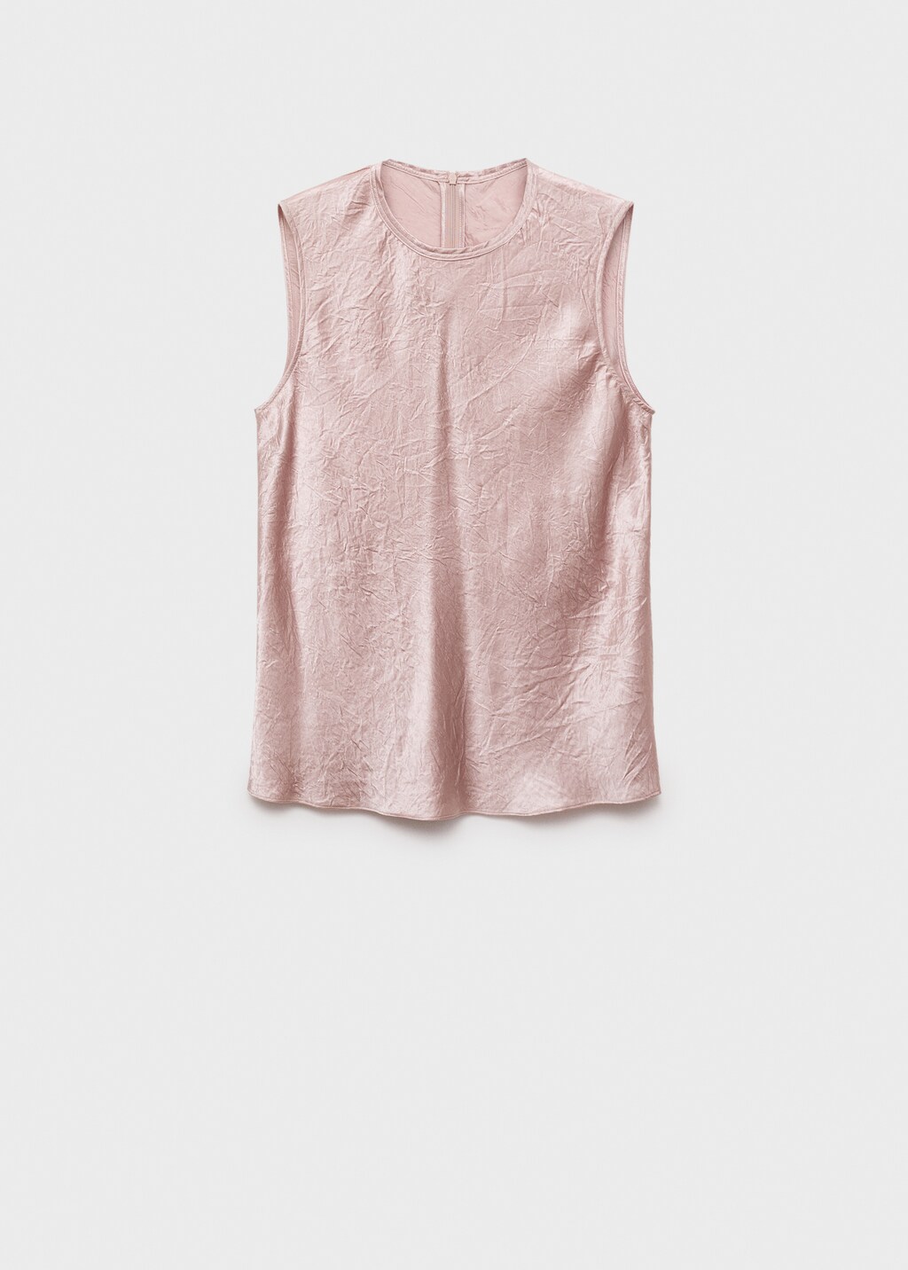 Wrinkled-effect satin blouse - image 4