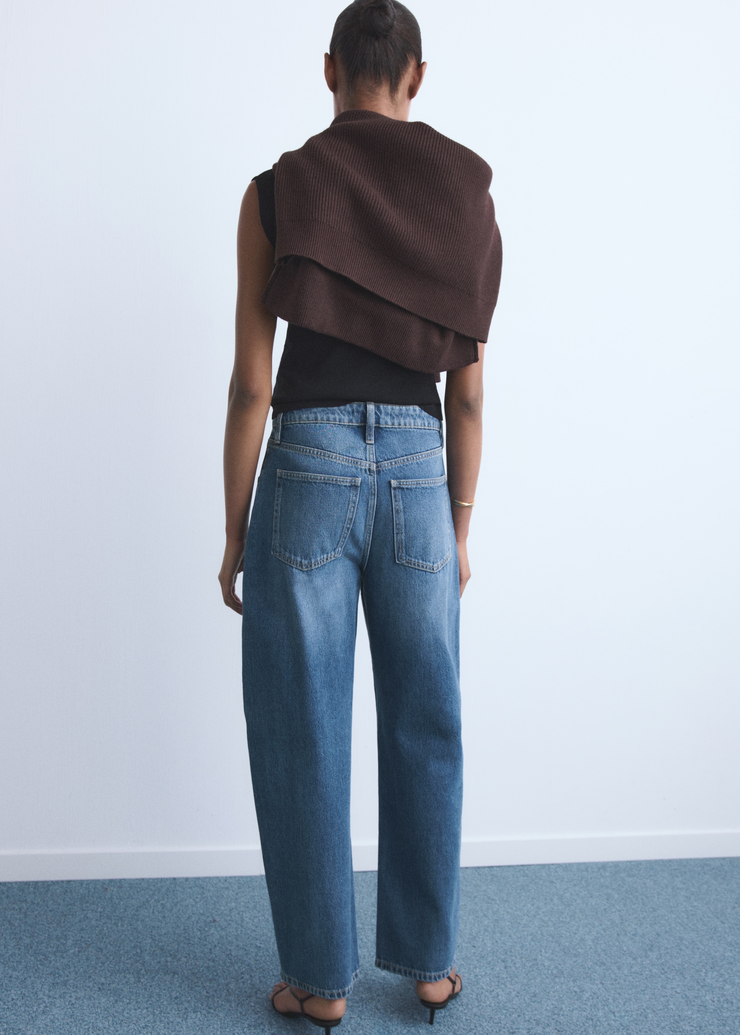 Jean balloon taille haute - Verso de l’article
